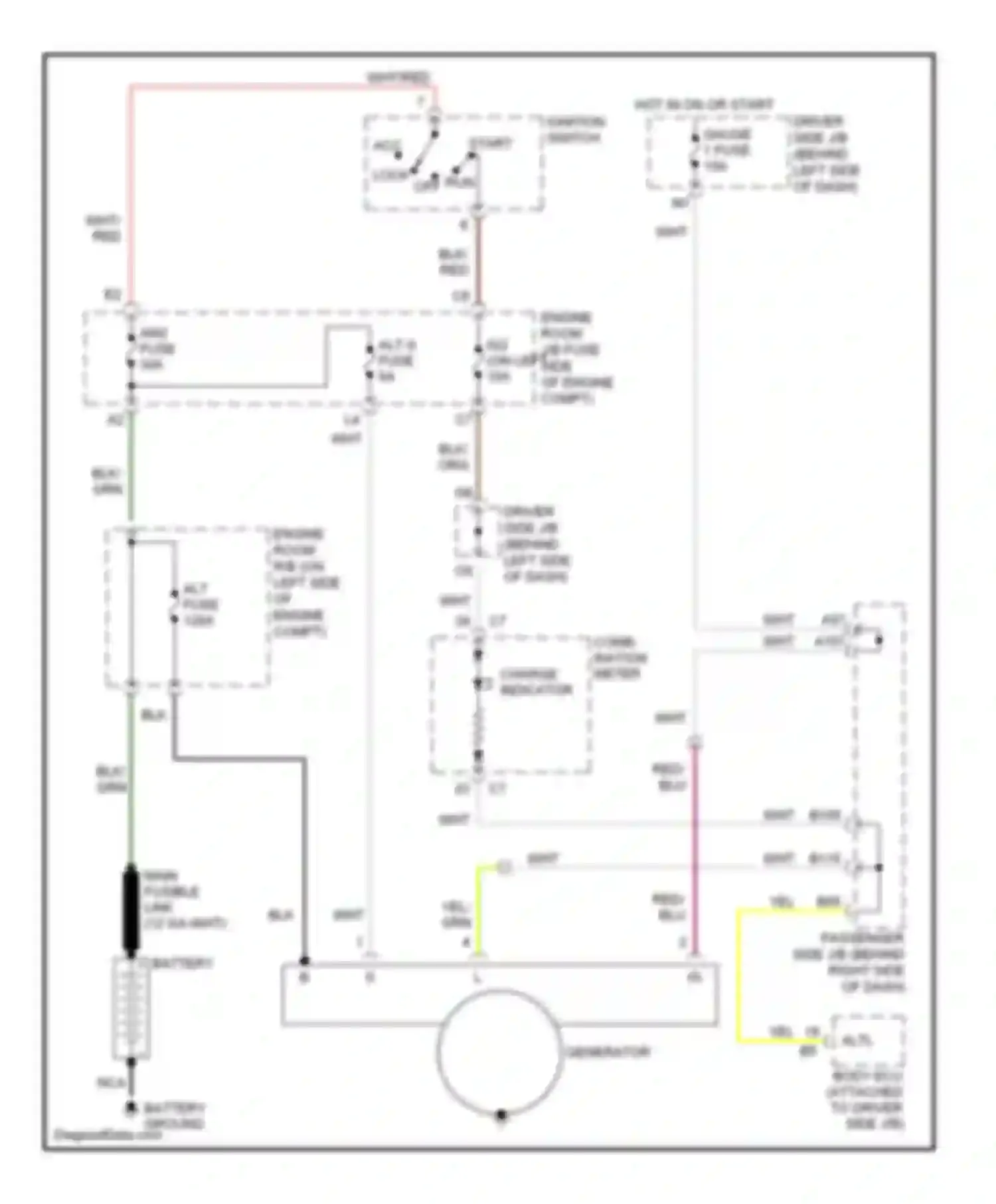 ES Lexus XV30 facelift (2003-2006): Charging circuit