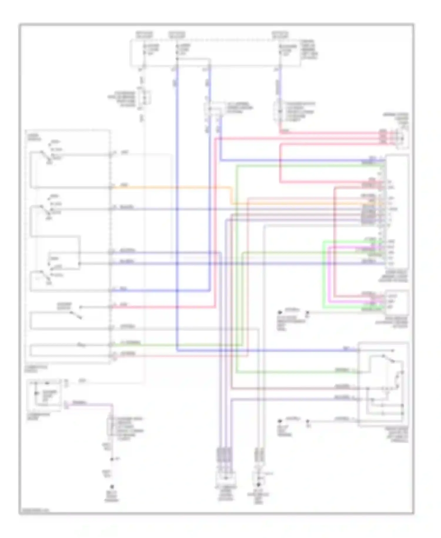 ES Lexus XV30 facelift (2003-2006): Wiper/washer circuit, with auto wiper system