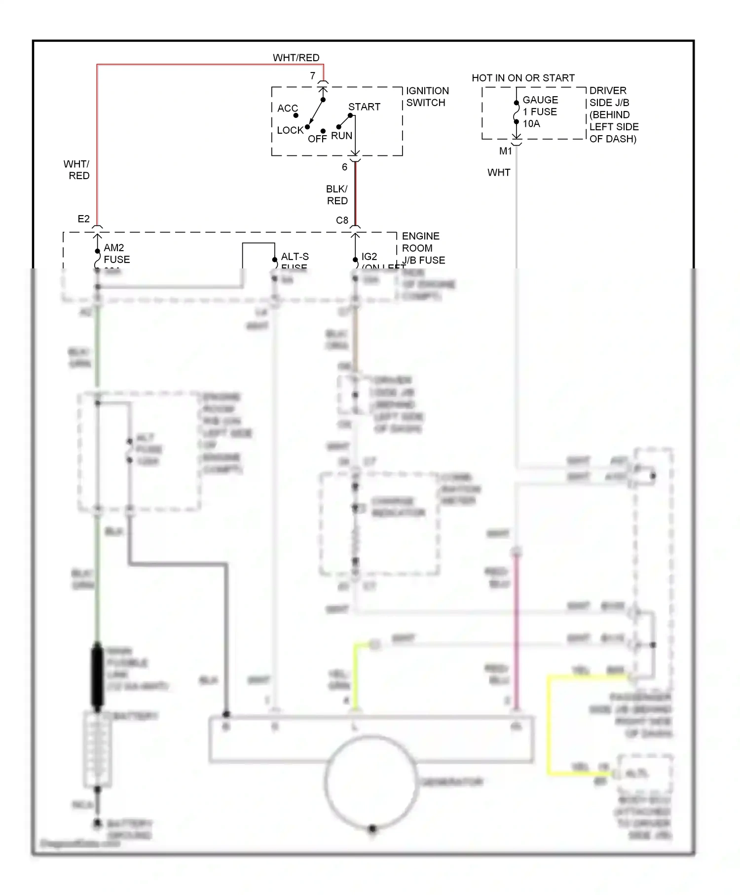 Wiring diagram battery ground for Lexus ES XV30 facelift (2003-2006) (1 of 2)
