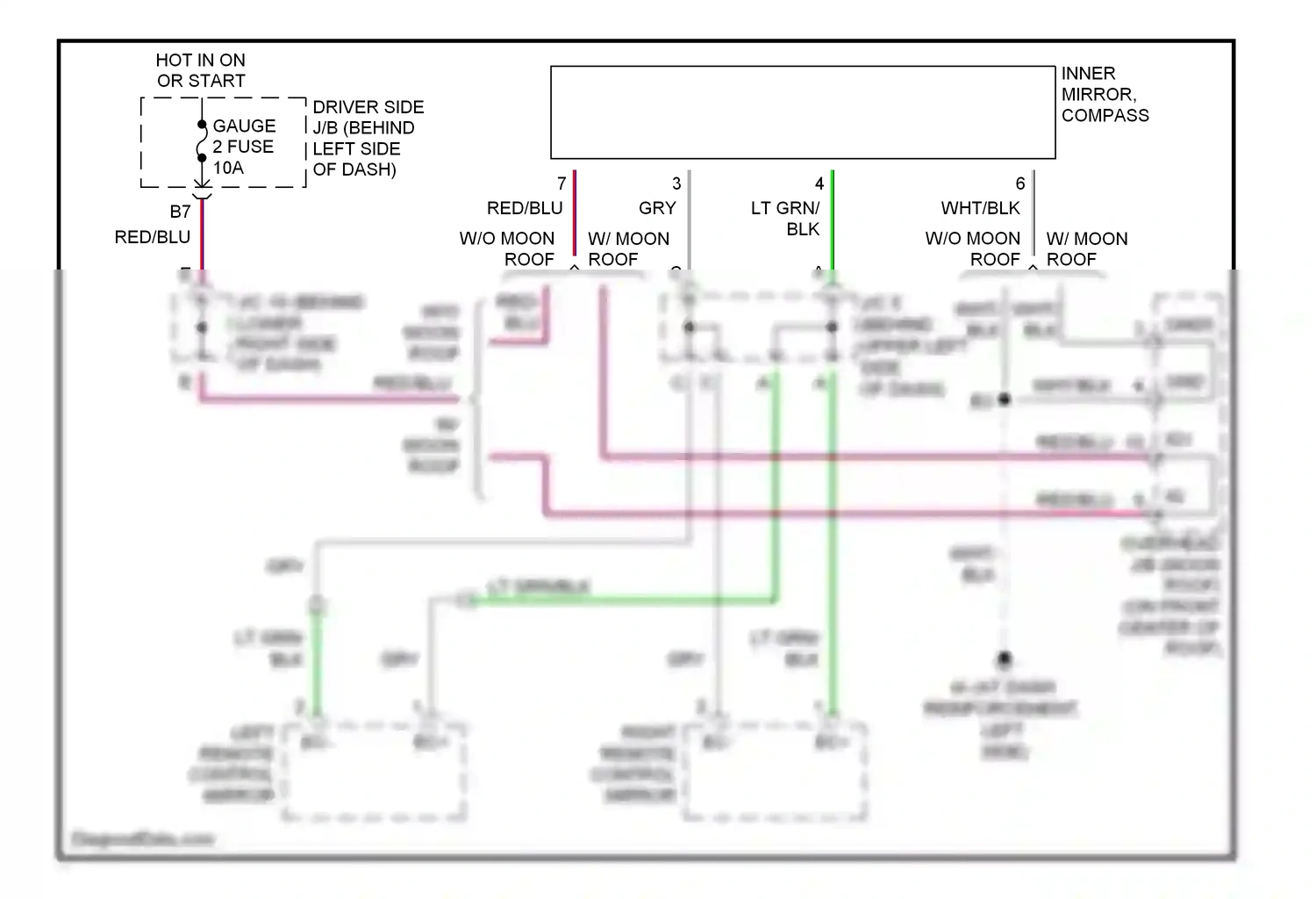 Wiring diagram blk for Lexus ES XV30 facelift (2003-2006) (31 of 54)
