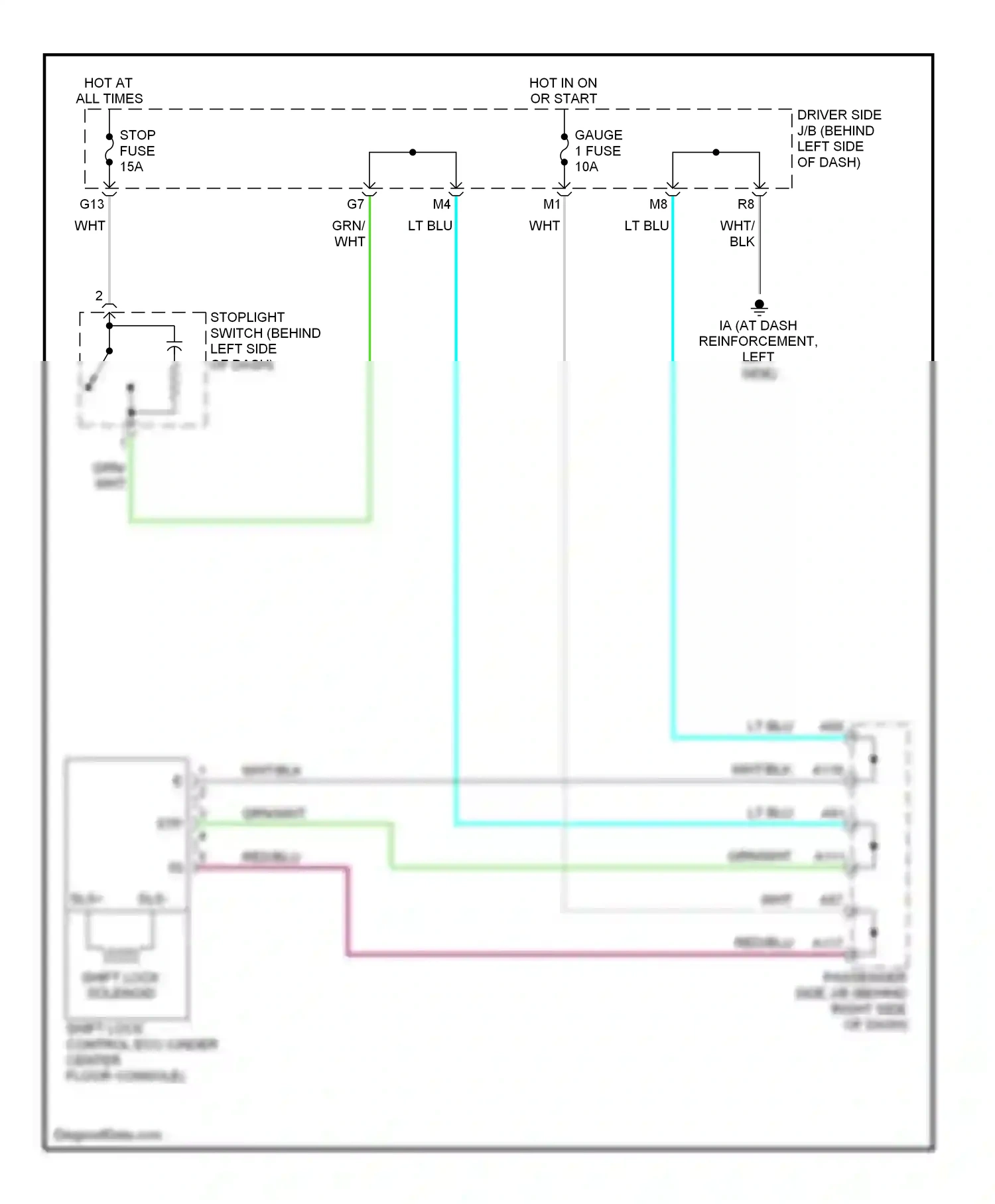 Wiring diagram blk for Lexus ES XV30 facelift (2003-2006) (47 of 54)