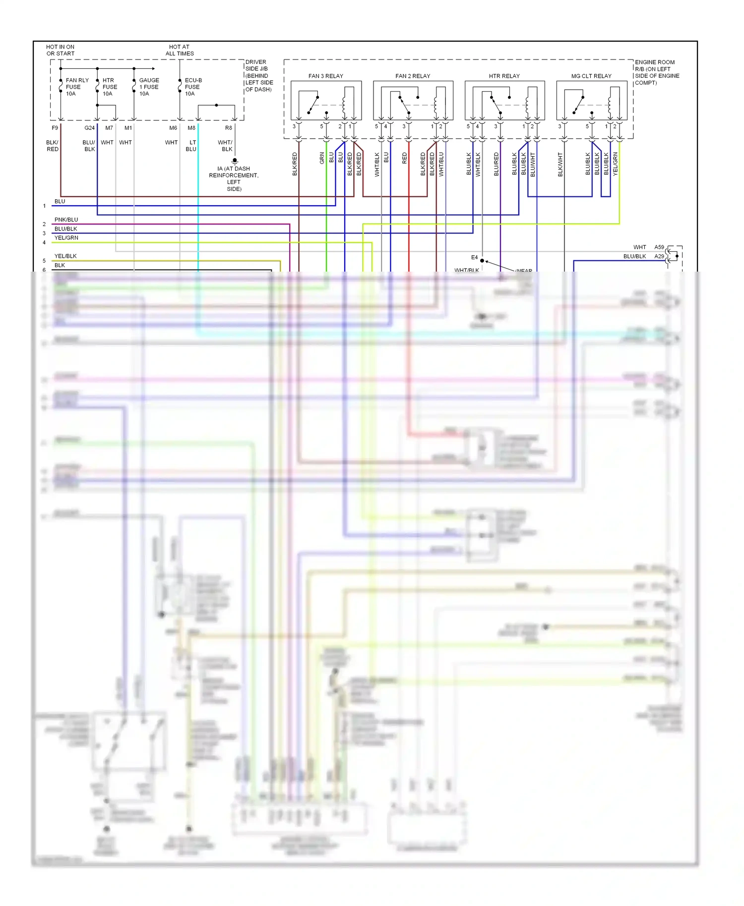 Wiring diagram brn for Lexus ES XV30 facelift (2003-2006) (3 of 38)