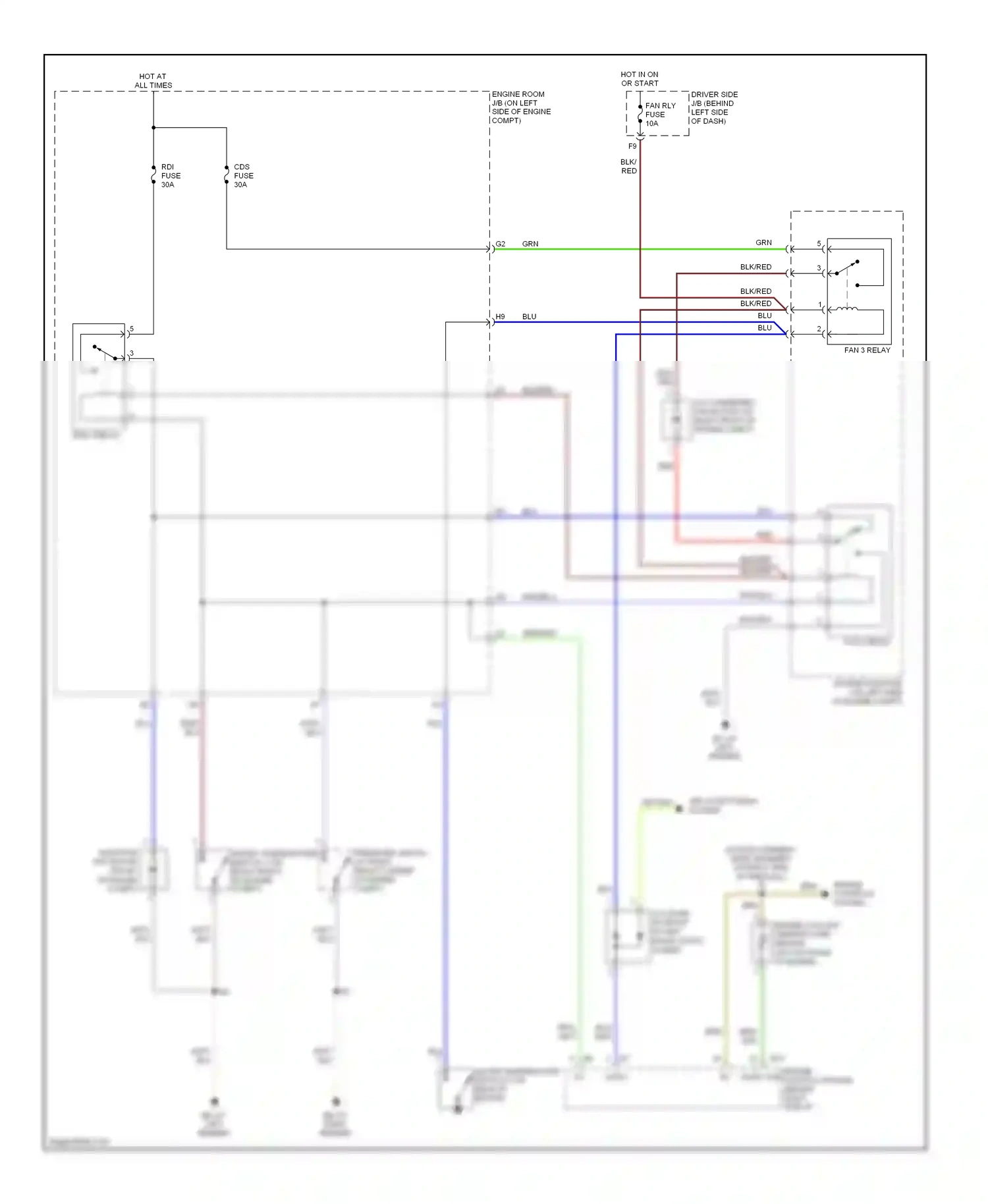 Wiring diagram cds fuse for Lexus ES XV30 facelift (2003-2006) (2 of 2)