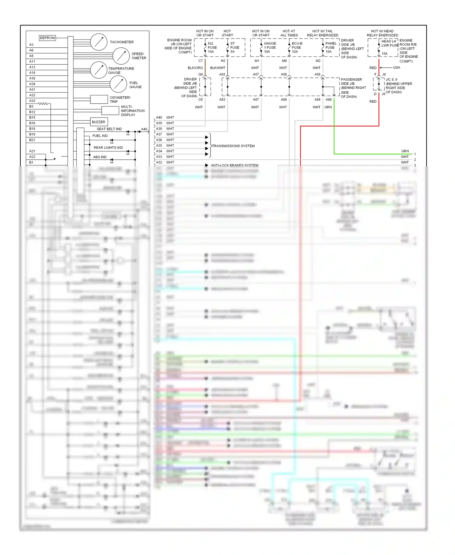 Lexus ES XV30 facelift (2003-2006) eeprom wiring diagram  (1 of 1)