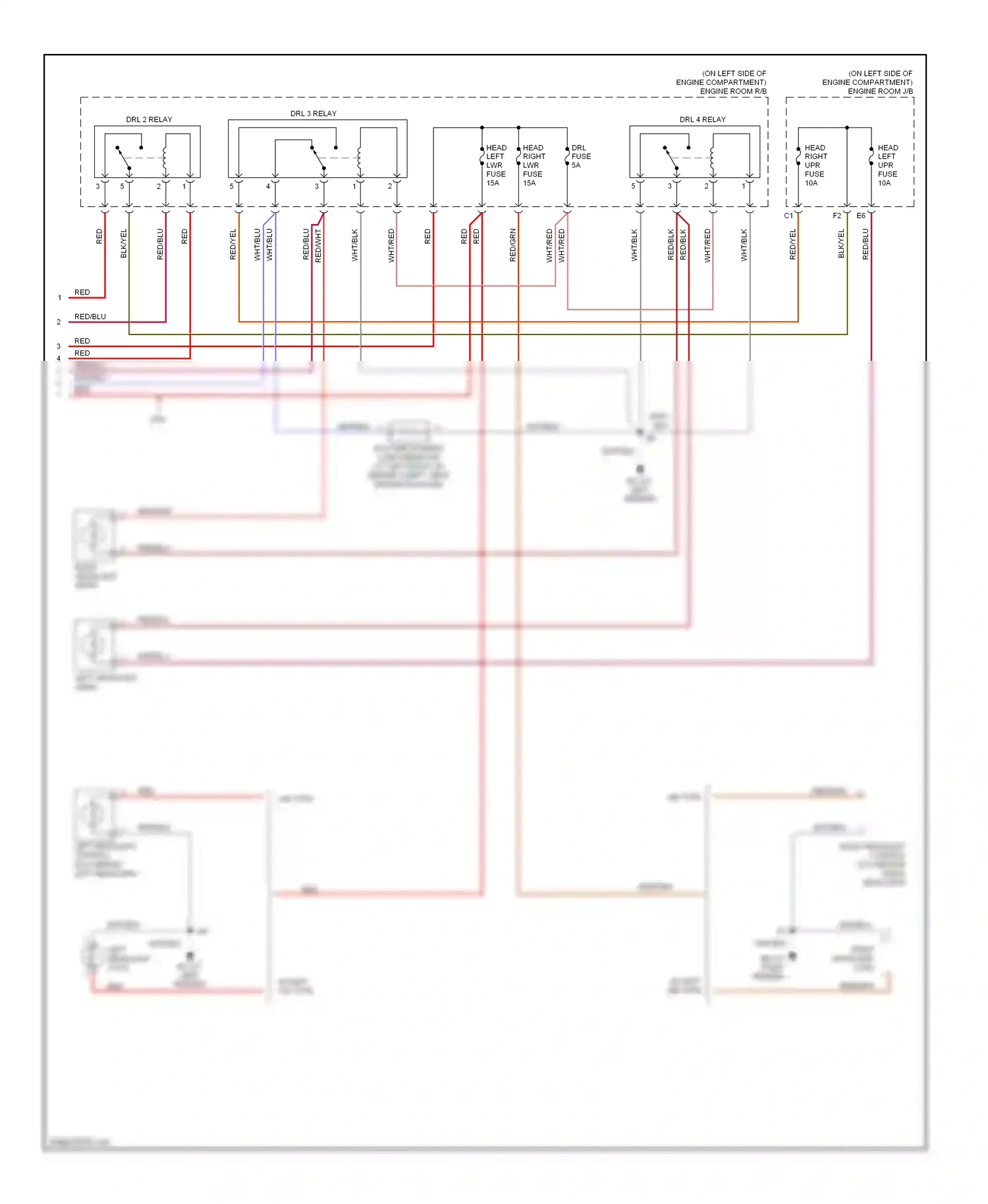 Lexus ES XV30 facelift (2003-2006) (except hid type) wiring diagram  (1 of 1)
