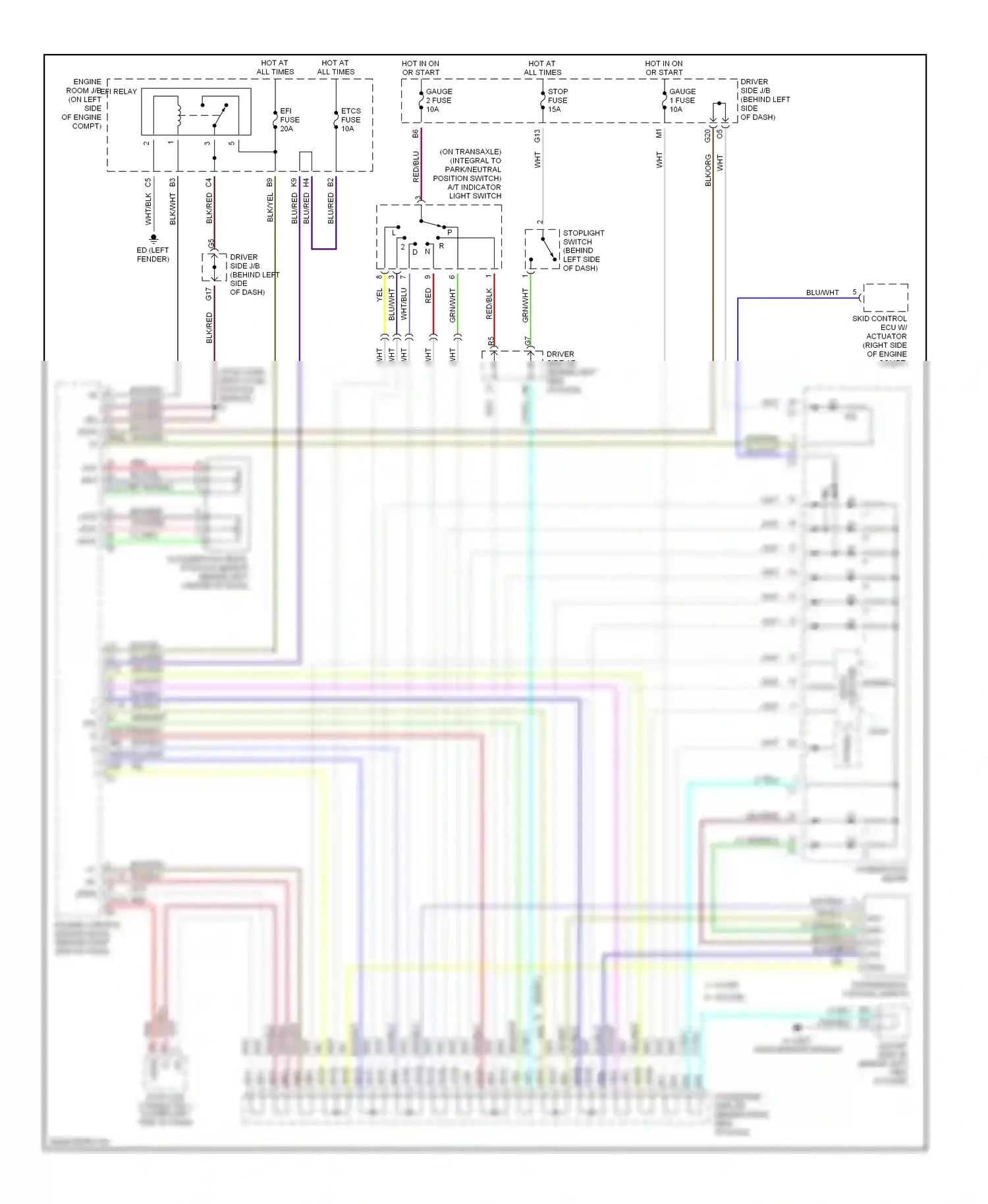 Wiring diagram lt grn for Lexus ES XV30 facelift (2003-2006) (21 of 28)