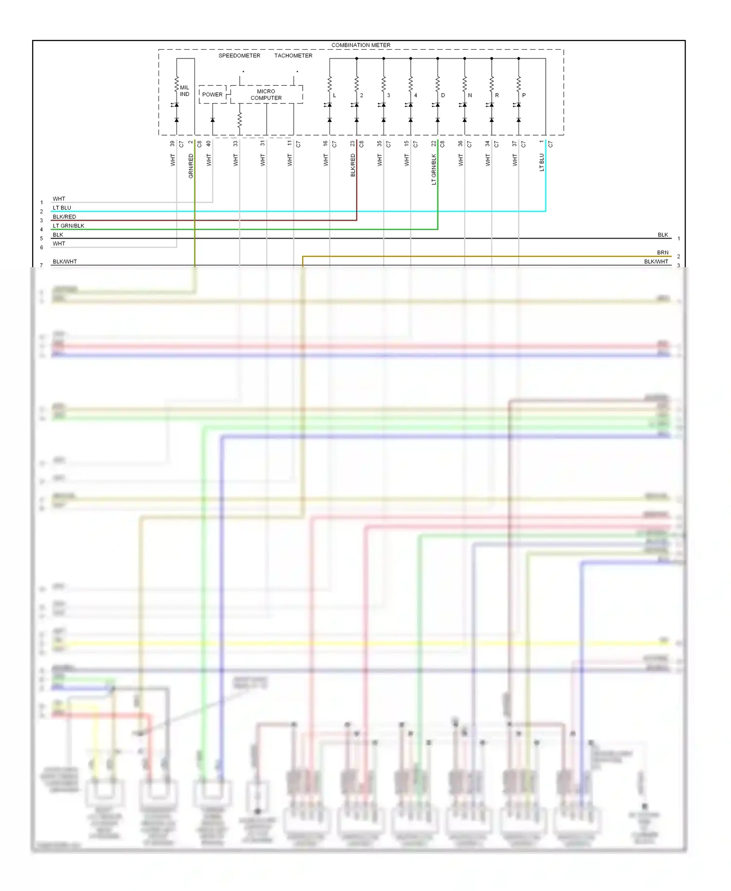 Wiring diagram micro computer power for Lexus ES XV30 facelift (2003-2006) (1 of 1)