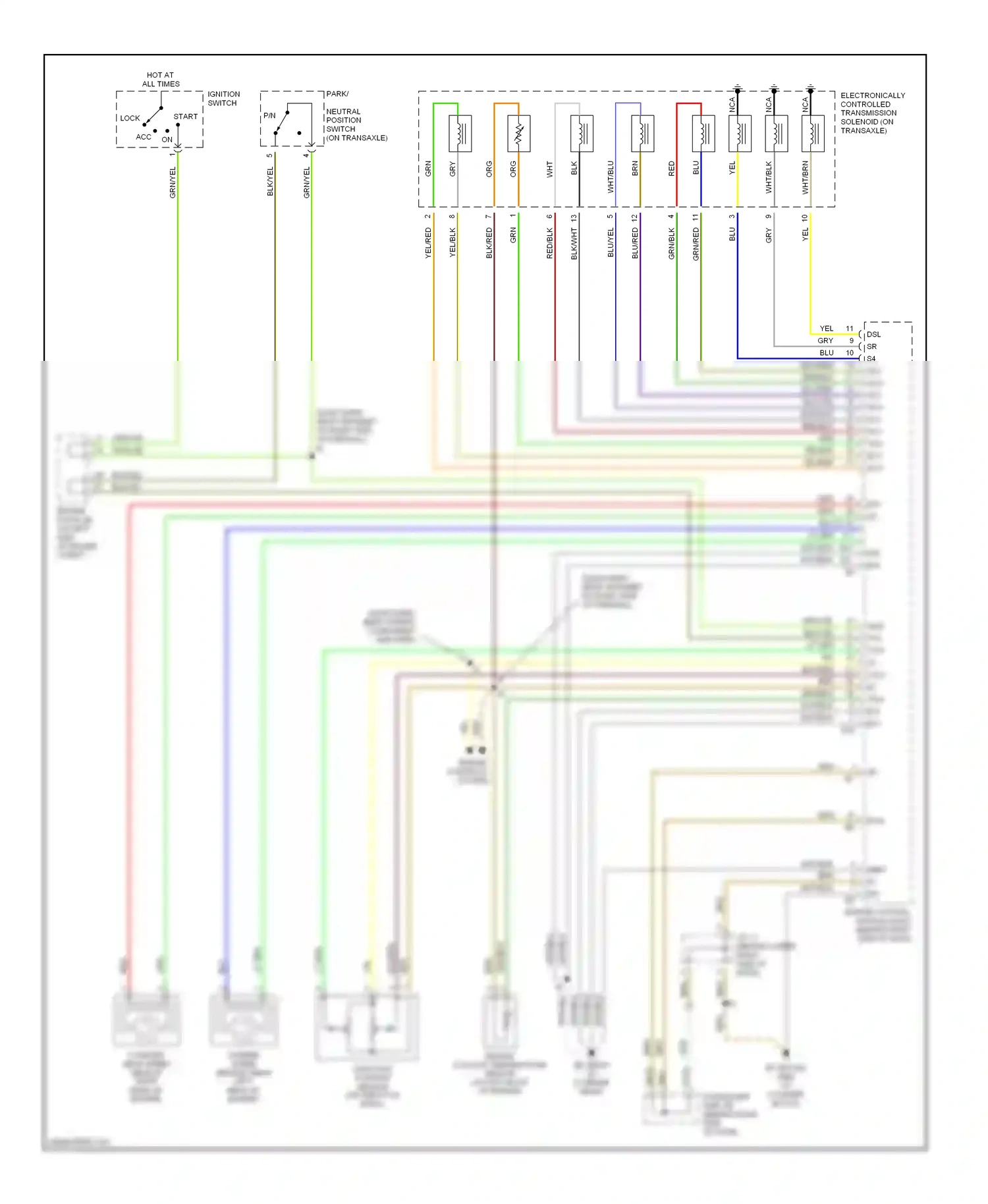 Wiring diagram red for Lexus ES XV30 facelift (2003-2006) (42 of 50)
