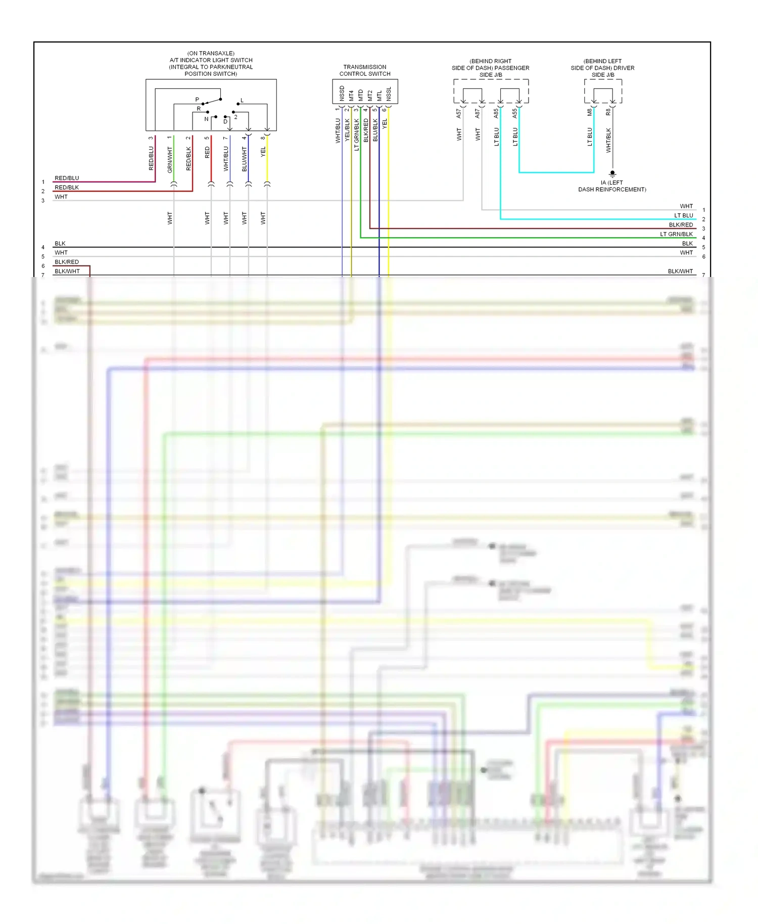 Wiring diagram red/blk for Lexus ES XV30 facelift (2003-2006) (9 of 27)