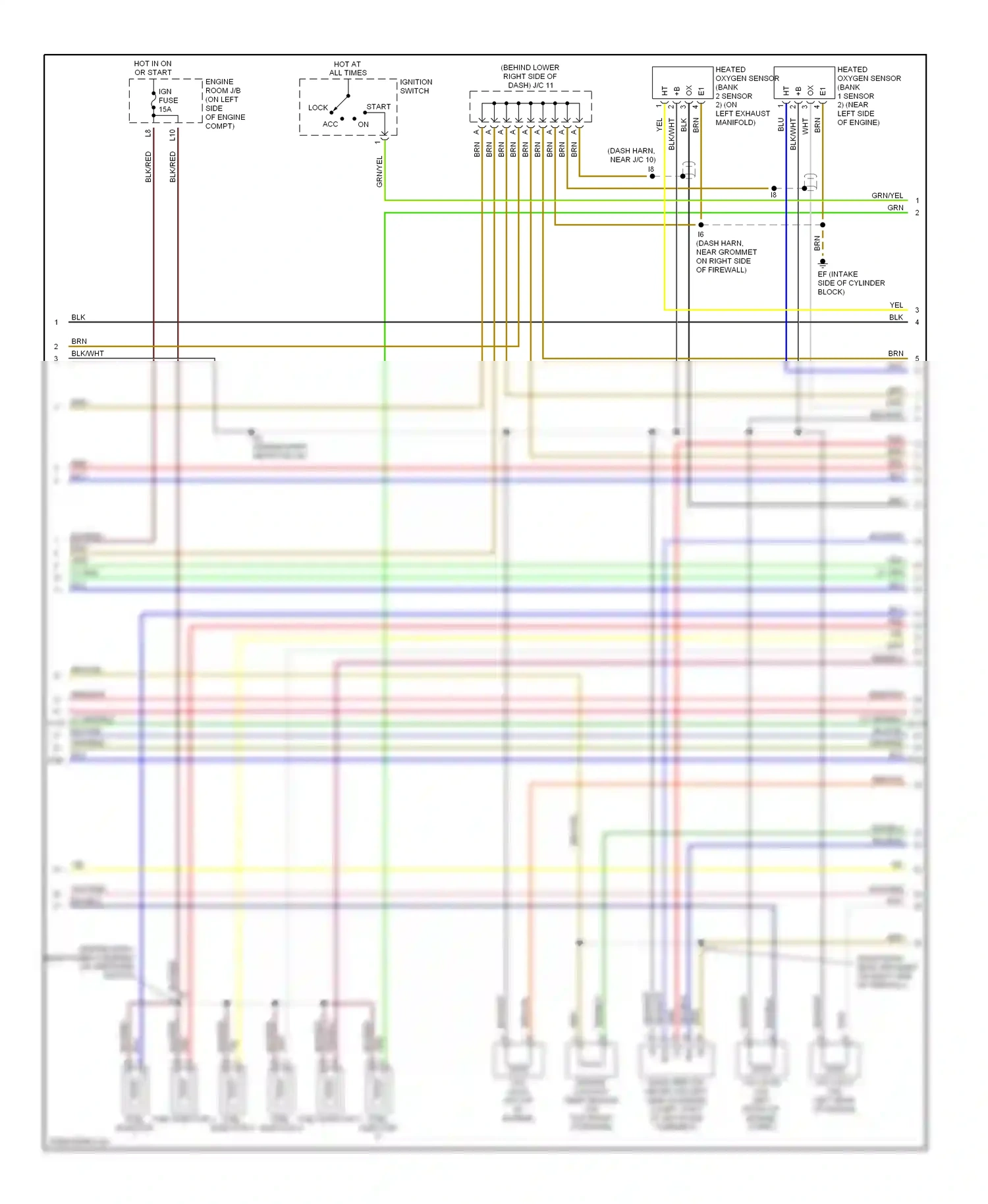 Wiring diagram red/blu for Lexus ES XV30 facelift (2003-2006) (9 of 31)