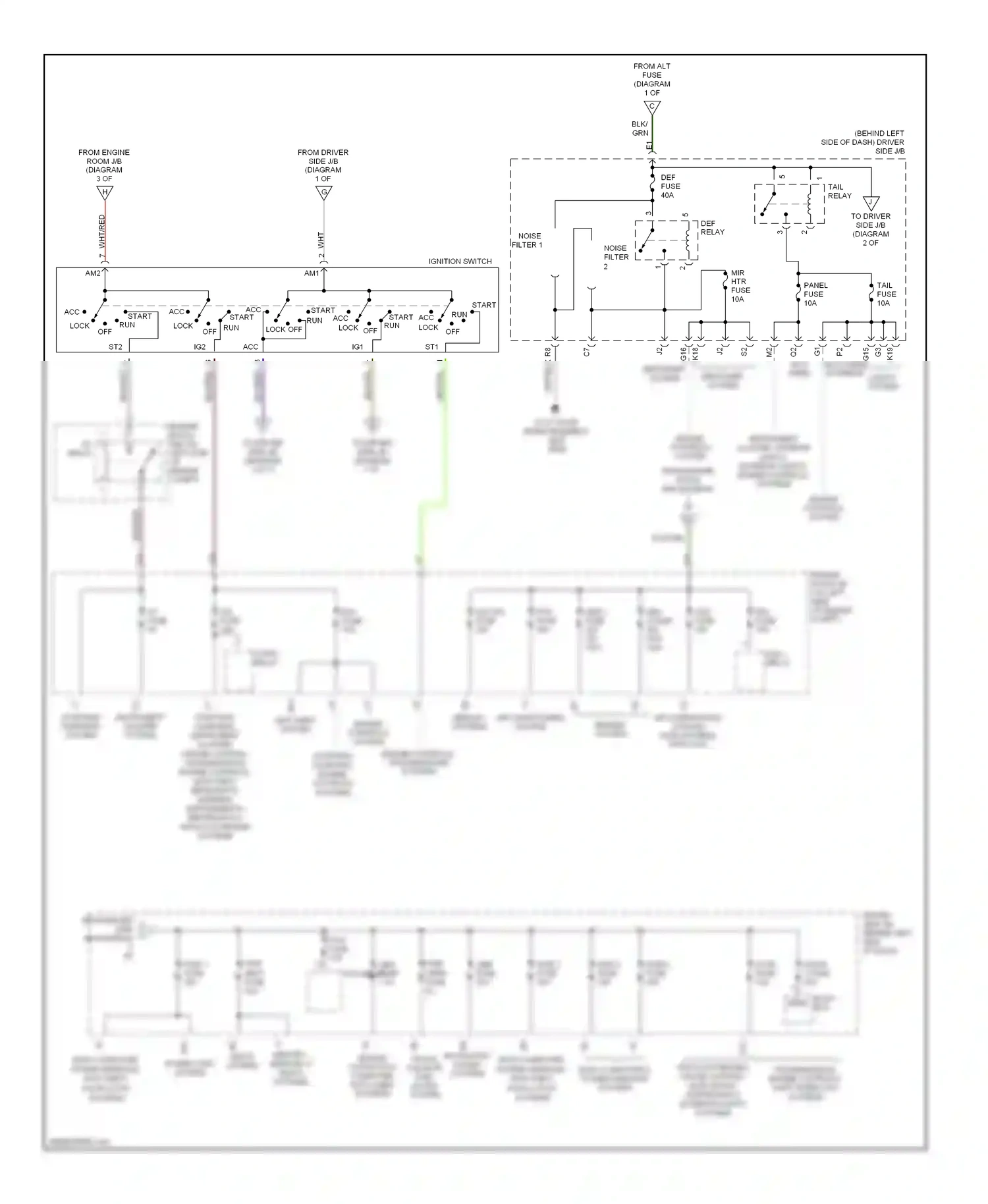 Wiring diagram run for Lexus ES XV30 facelift (2003-2006) (2 of 3)