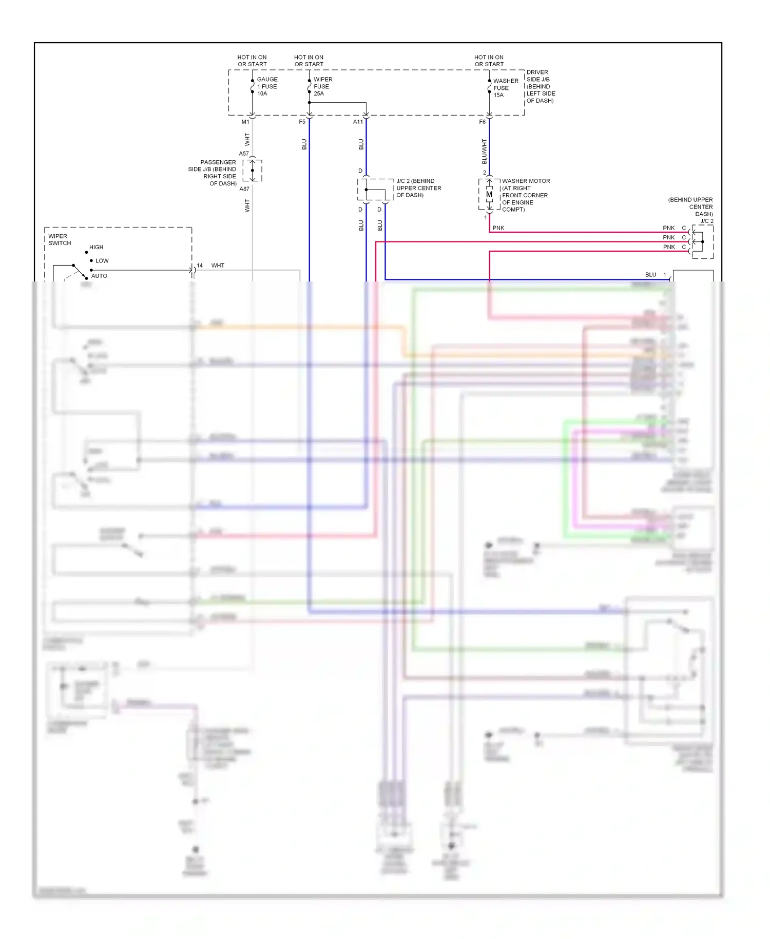 Wiring diagram +ssw +1 +2 for Lexus ES XV30 facelift (2003-2006) (1 of 1)