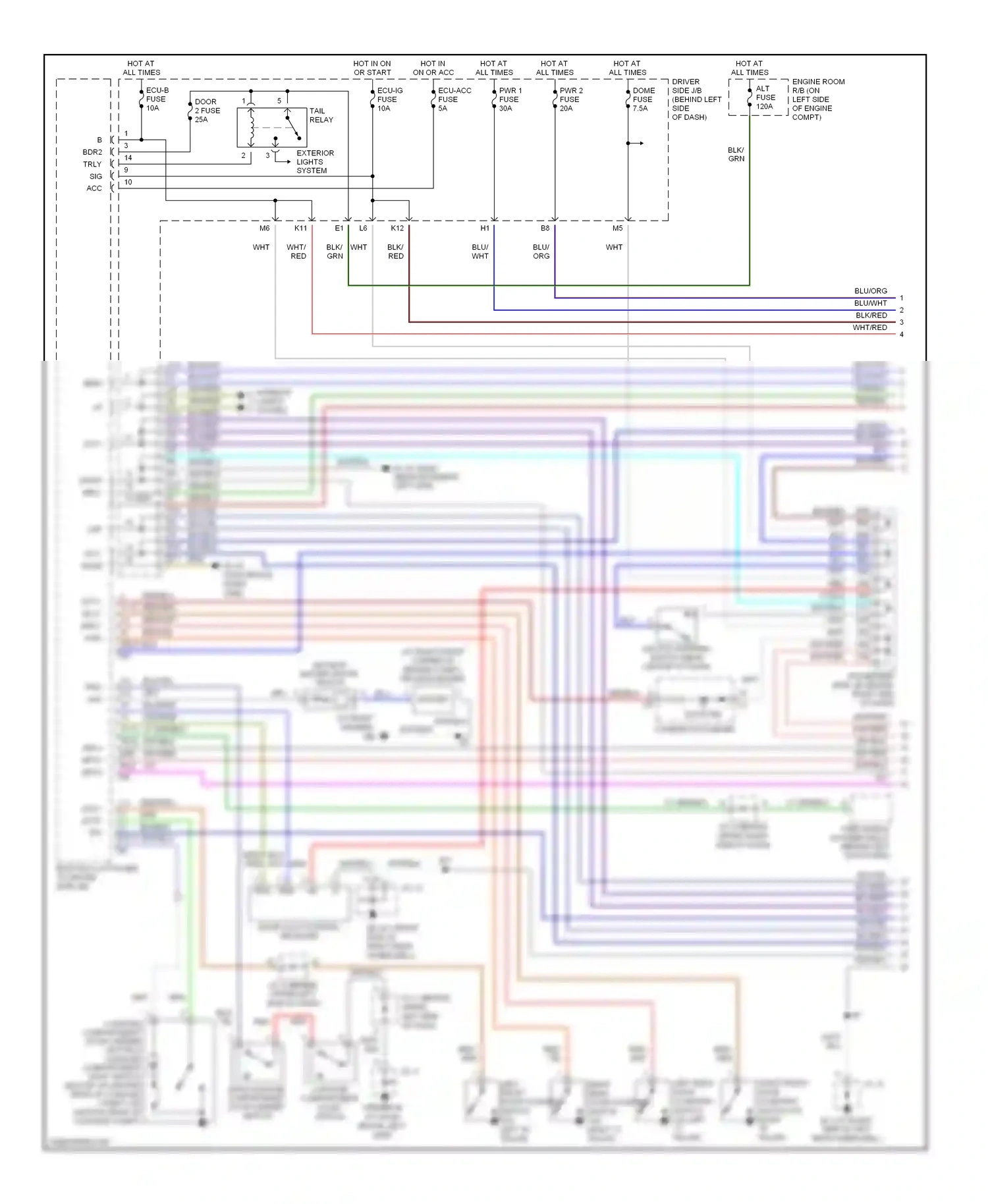 Wiring diagram vio for Lexus ES XV30 facelift (2003-2006) (9 of 25)