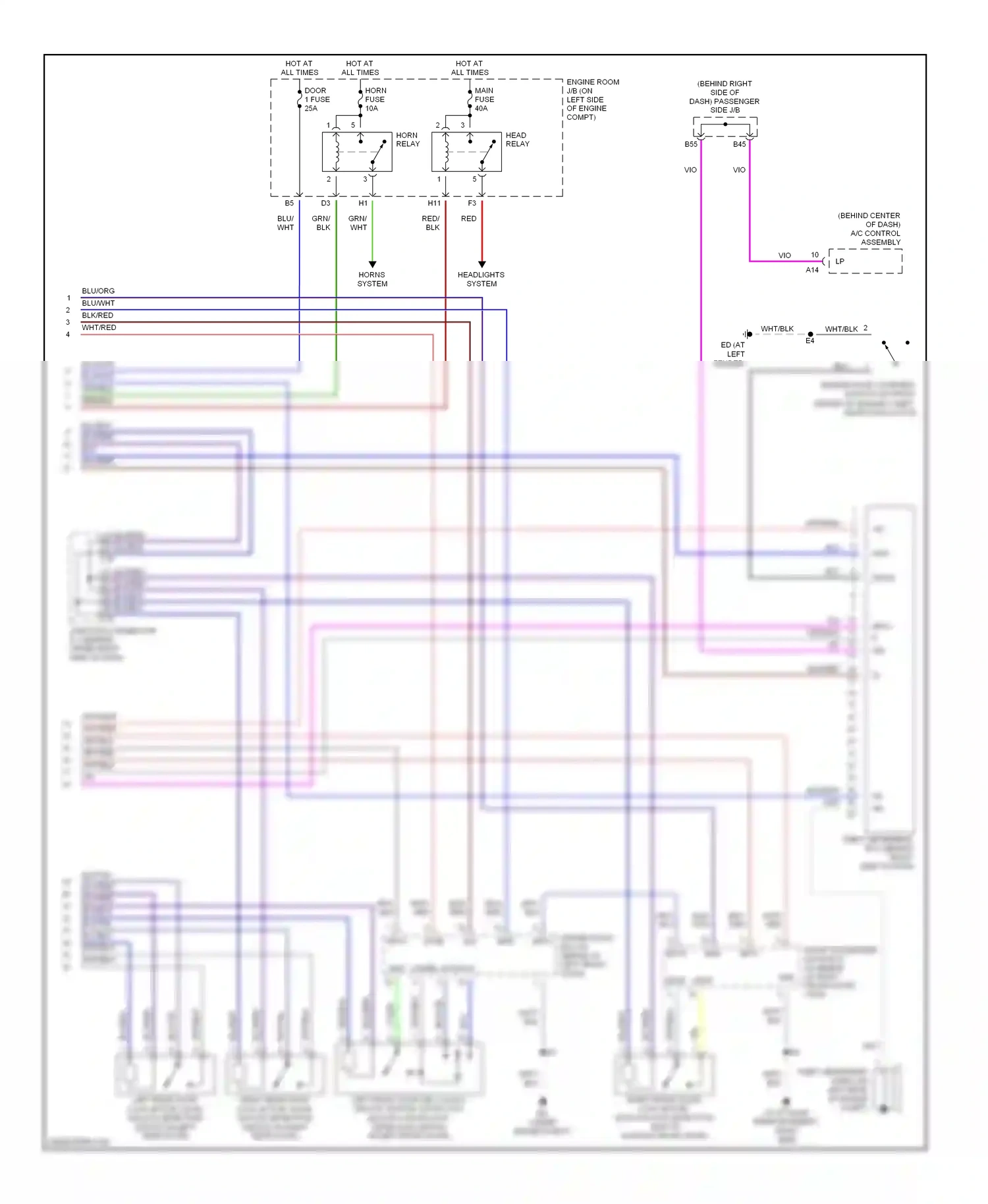 Wiring diagram wht/red for Lexus ES XV30 facelift (2003-2006) (8 of 26)