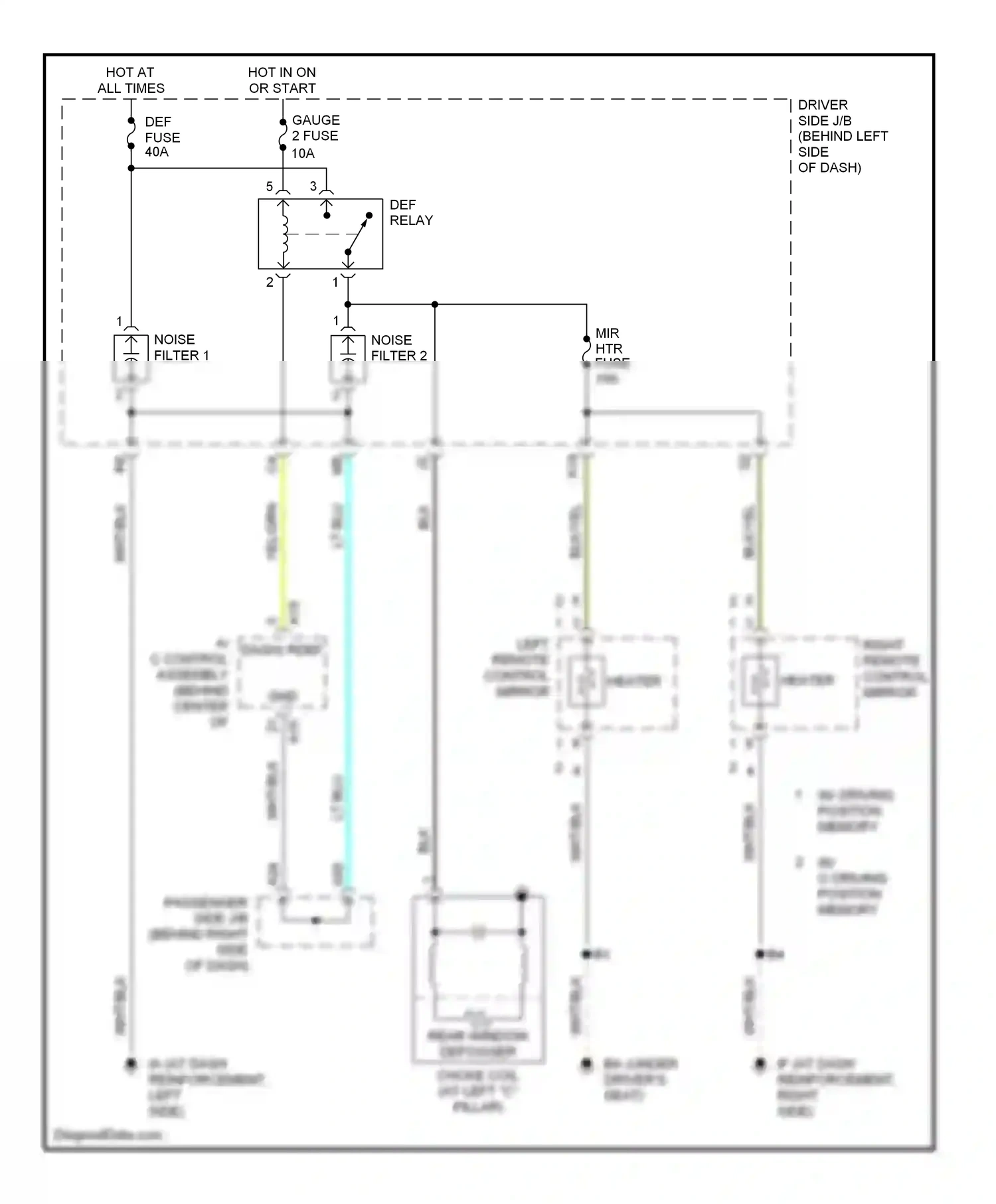 Wiring diagram yel/grn for Lexus ES XV30 facelift (2003-2006) (5 of 10)