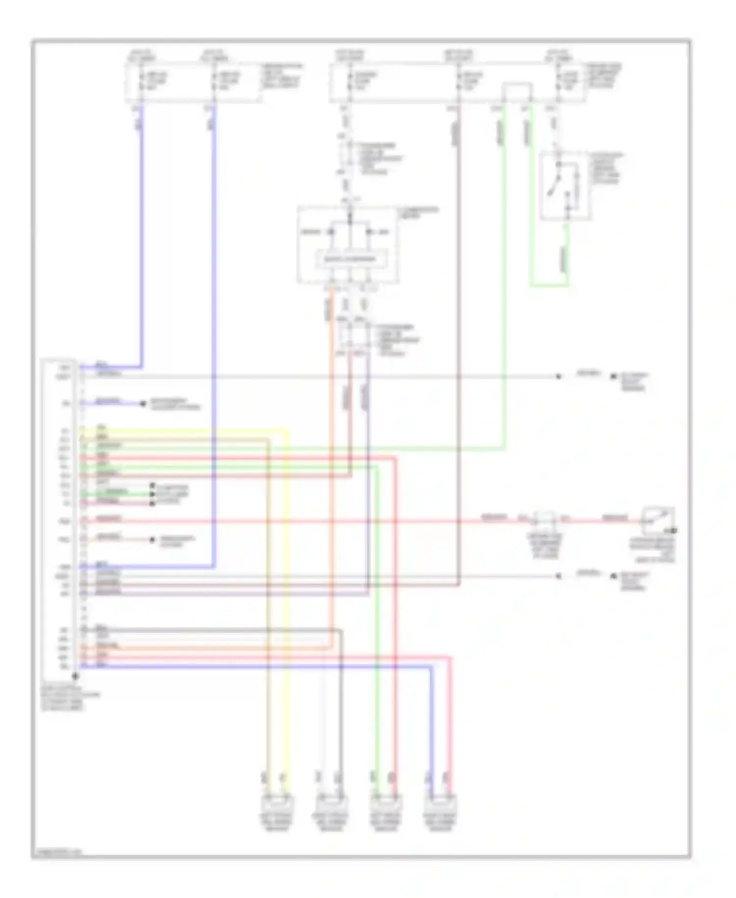 ES Lexus XV30 (2001-2003): Anti-lock brake circuits, without vsc