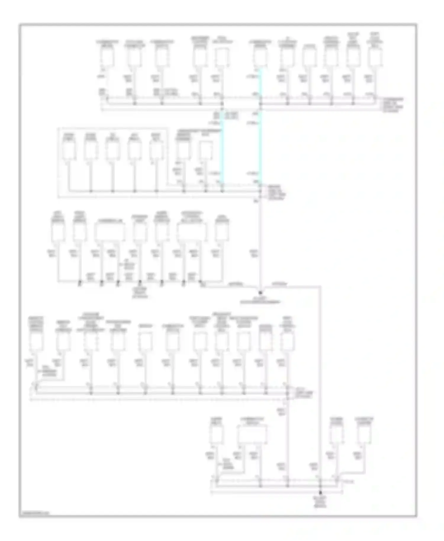 ES Lexus XV30 (2001-2003): Ground distribution circuit (3 of 3)
