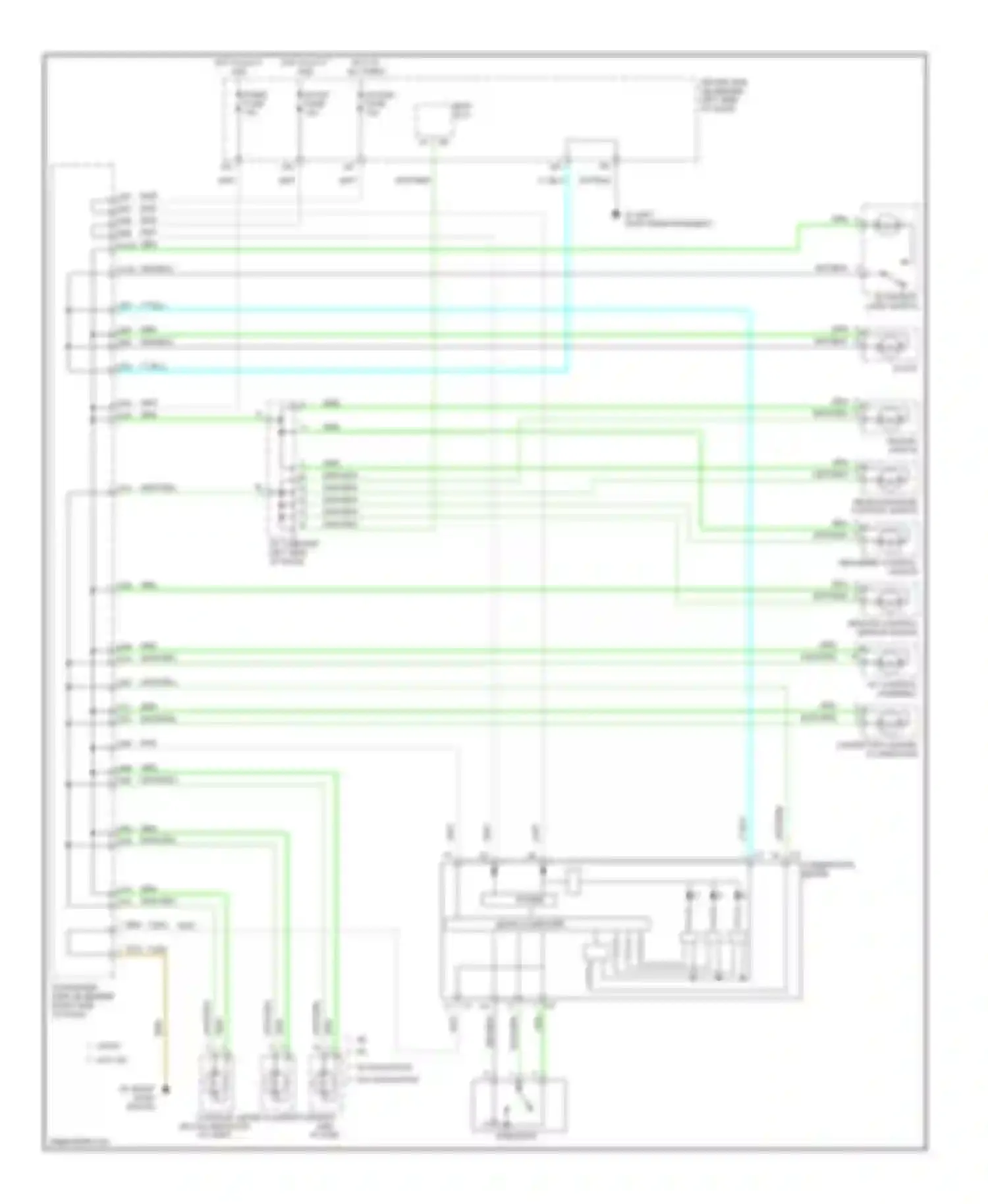 ES Lexus XV30 (2001-2003): Instrument illumination circuit