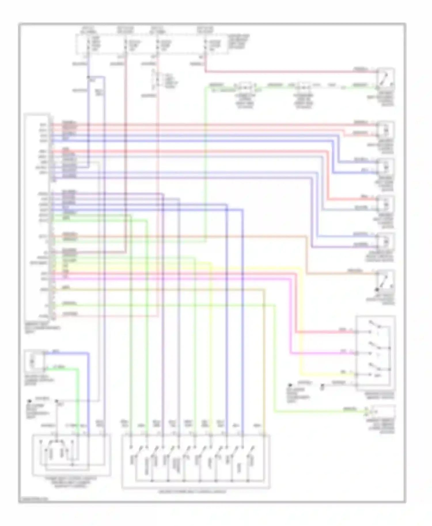 ES Lexus XV30 (2001-2003): Memory seat circuit