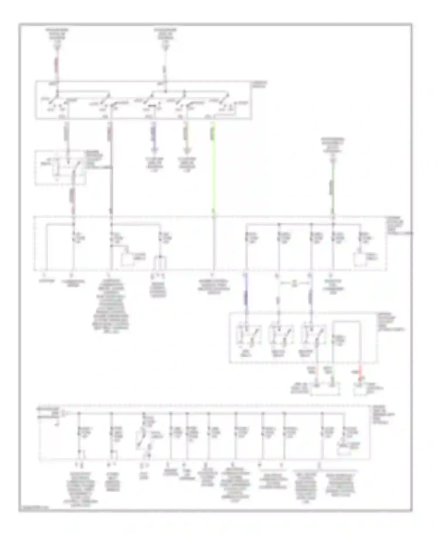 ES Lexus XV30 (2001-2003): Power distribution circuit (2 of 3)