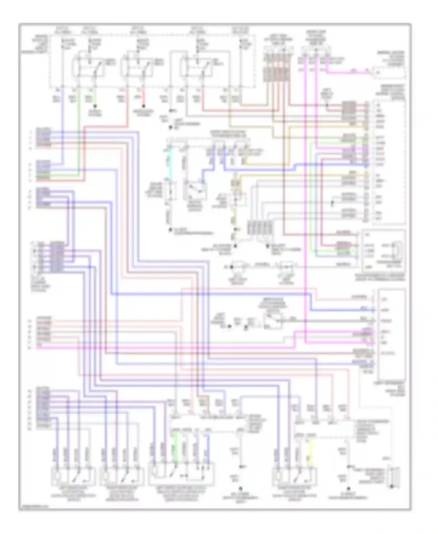 ES Lexus XV30 (2001-2003): Power door lock circuit (2 of 2)