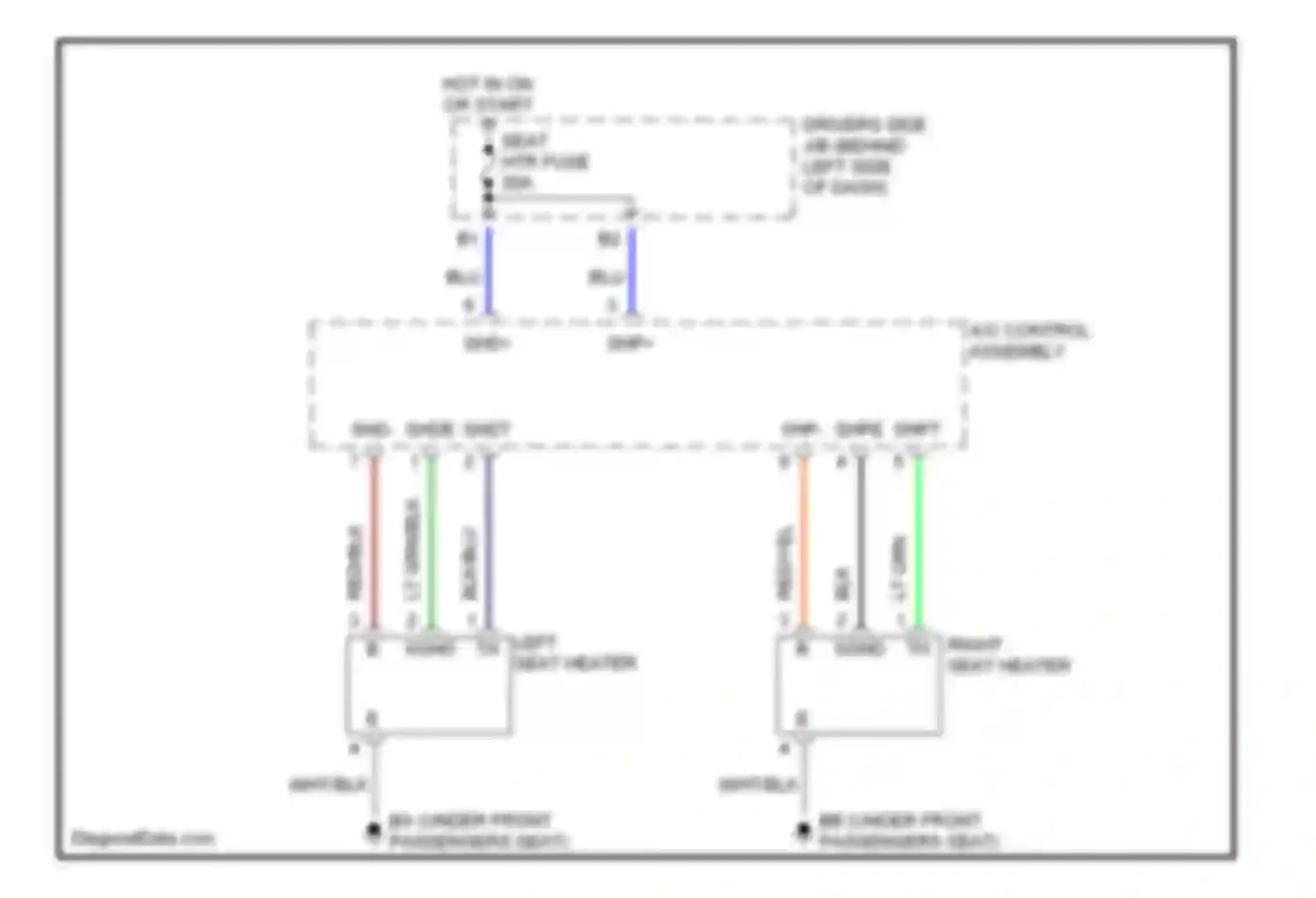 ES Lexus XV30 (2001-2003): Heated seats circuit