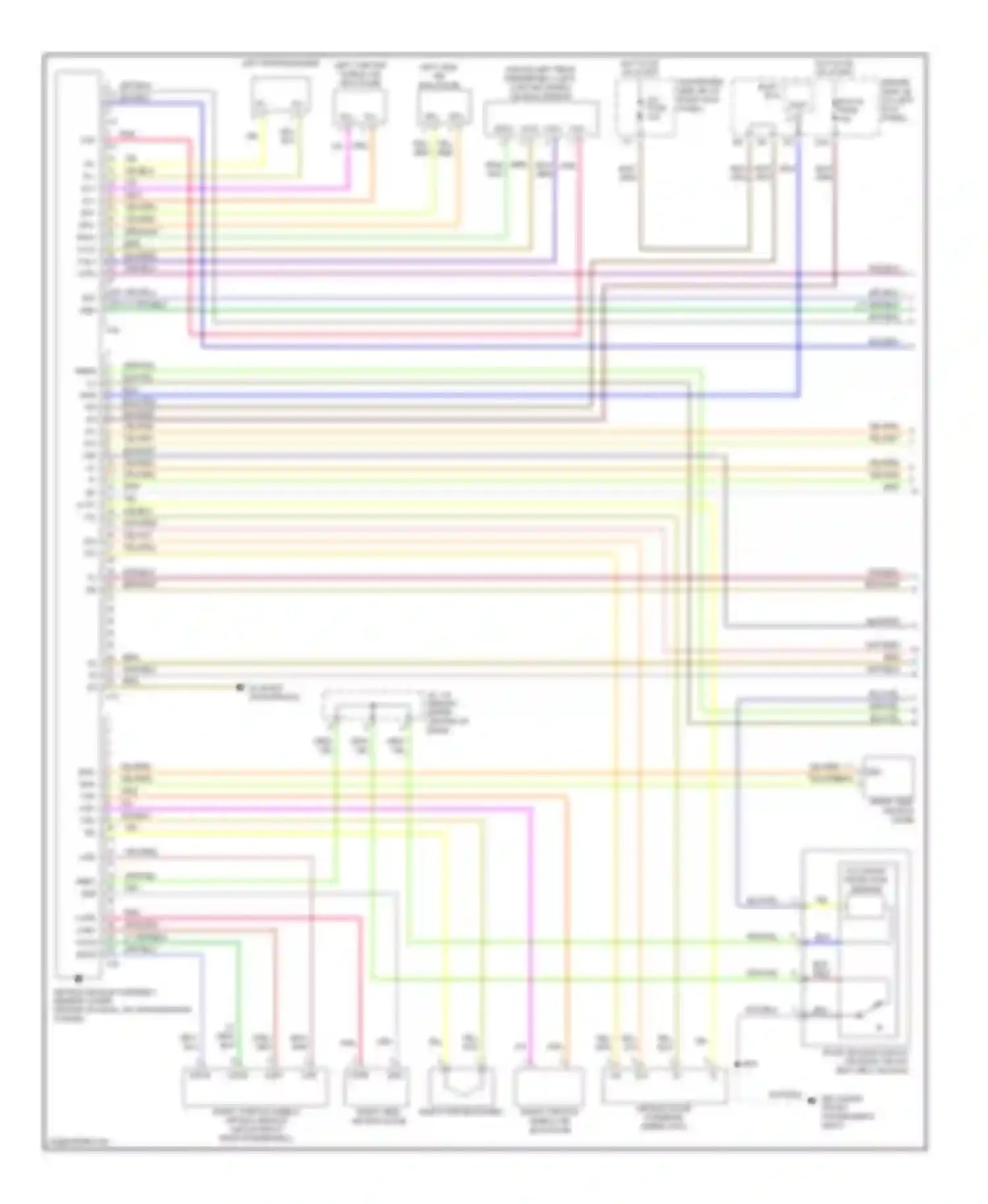 ES Lexus XV30 (2001-2003): Supplemental restraint circuit (1 of 2)