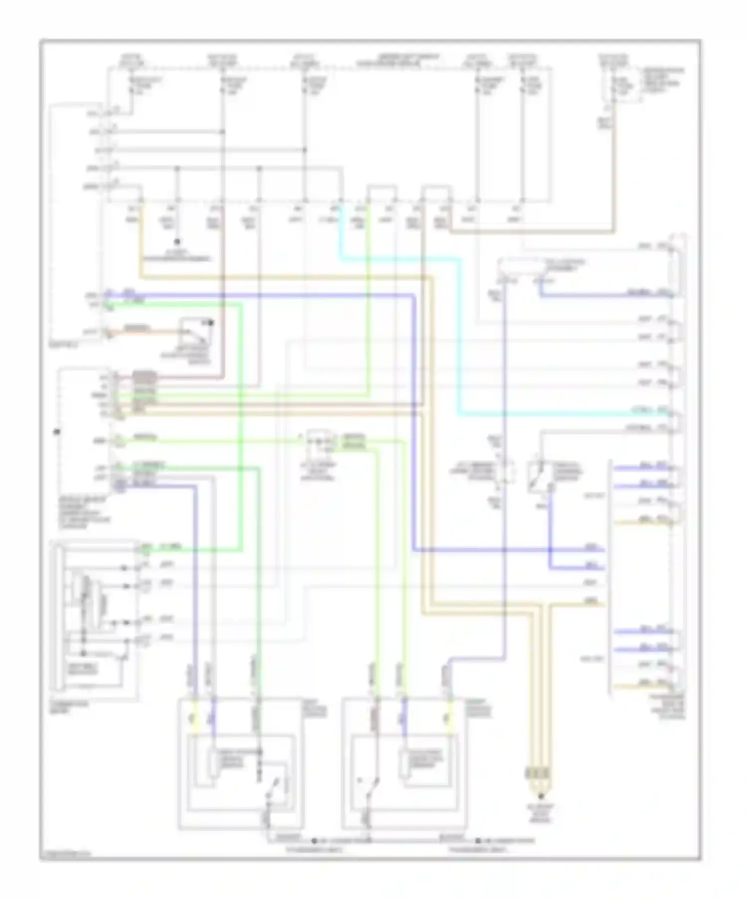 ES Lexus XV30 (2001-2003): Warning system circuits