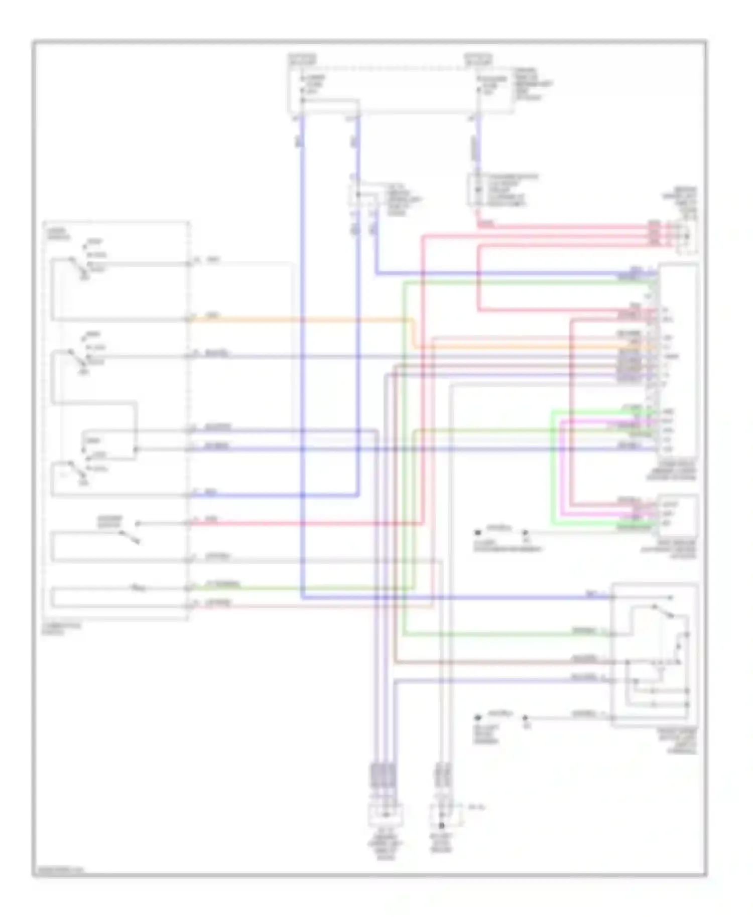 ES Lexus XV30 (2001-2003): Wiper/washer circuit, with auto wiper system