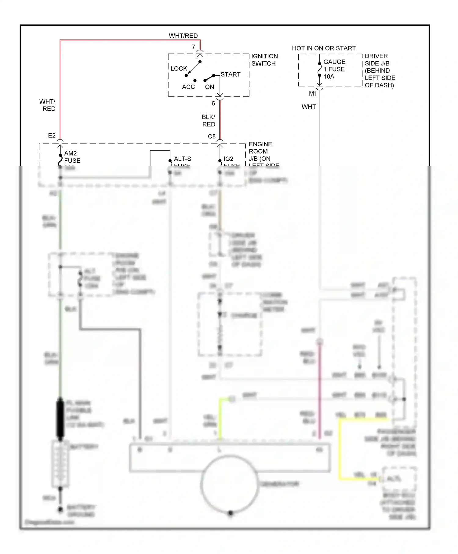 Wiring diagram battery ground for Lexus ES XV30 (2001-2003) (1 of 2)