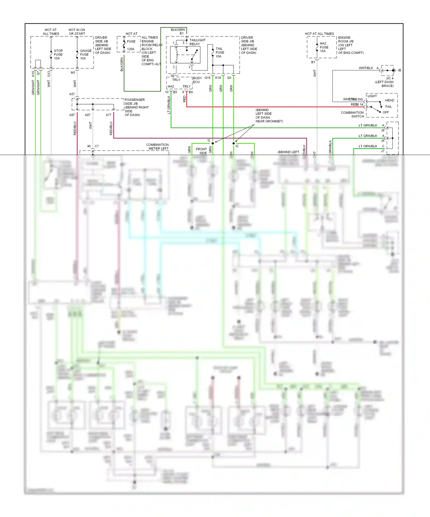 Wiring diagram brn for Lexus ES XV30 (2001-2003) (11 of 44)