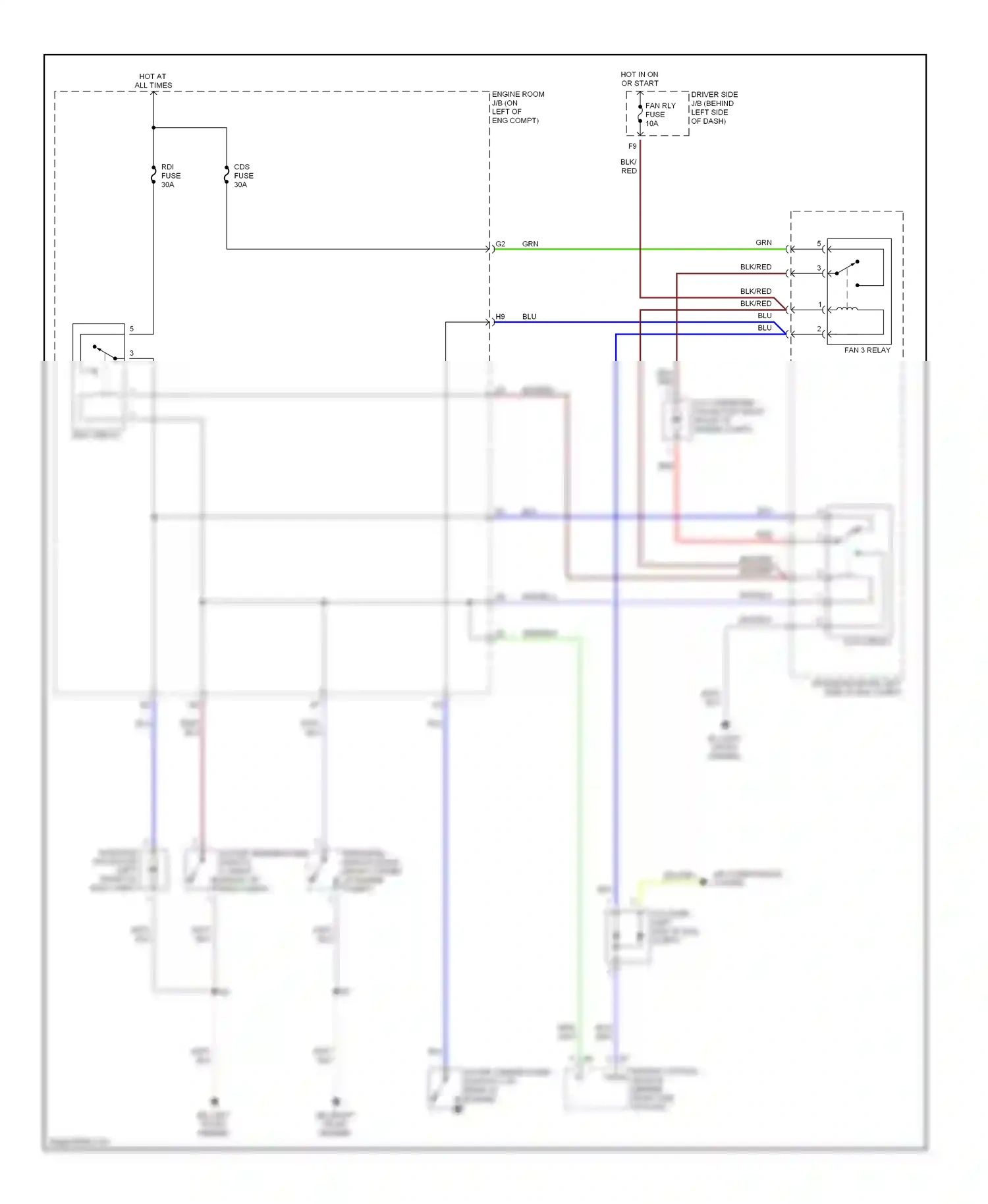 Wiring diagram cds fuse for Lexus ES XV30 (2001-2003) (2 of 3)