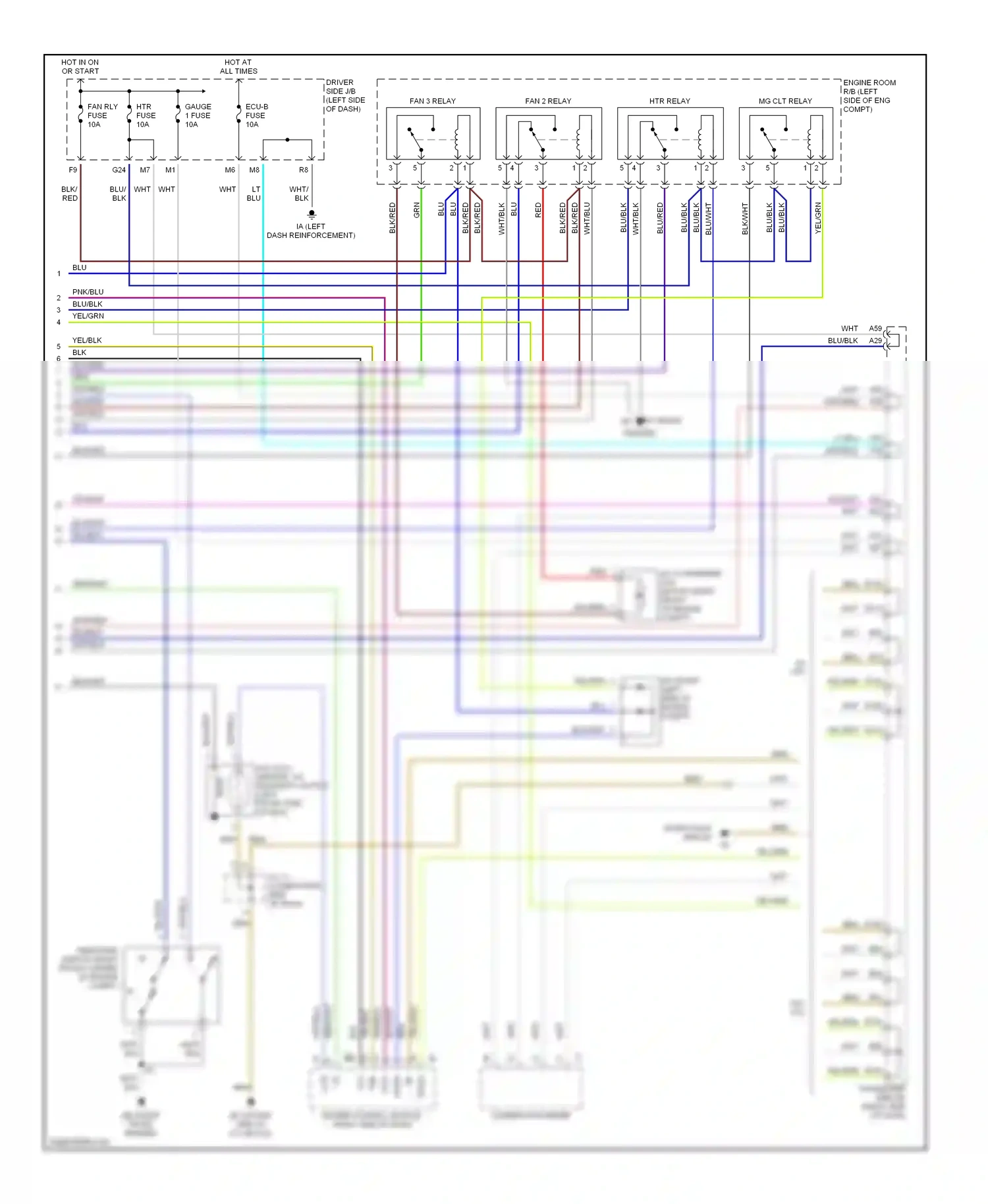 Wiring diagram htr fuse for Lexus ES XV30 (2001-2003) (2 of 6)