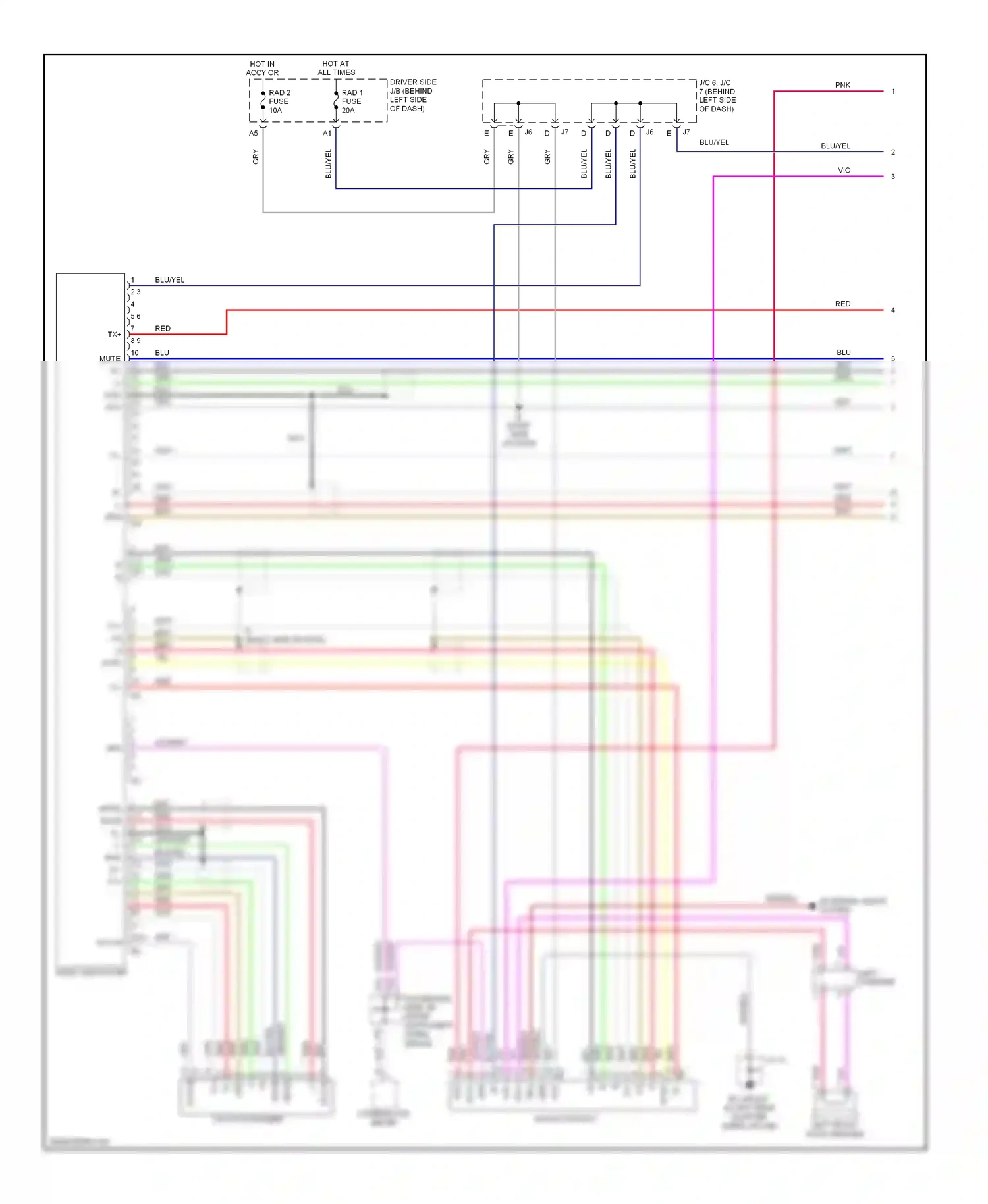Wiring diagram pnk for Lexus ES XV30 (2001-2003) (22 of 29)