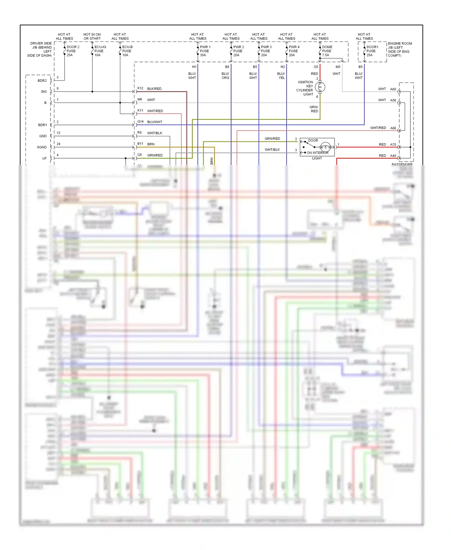 Wiring diagram red for Lexus ES XV30 (2001-2003) (45 of 56)