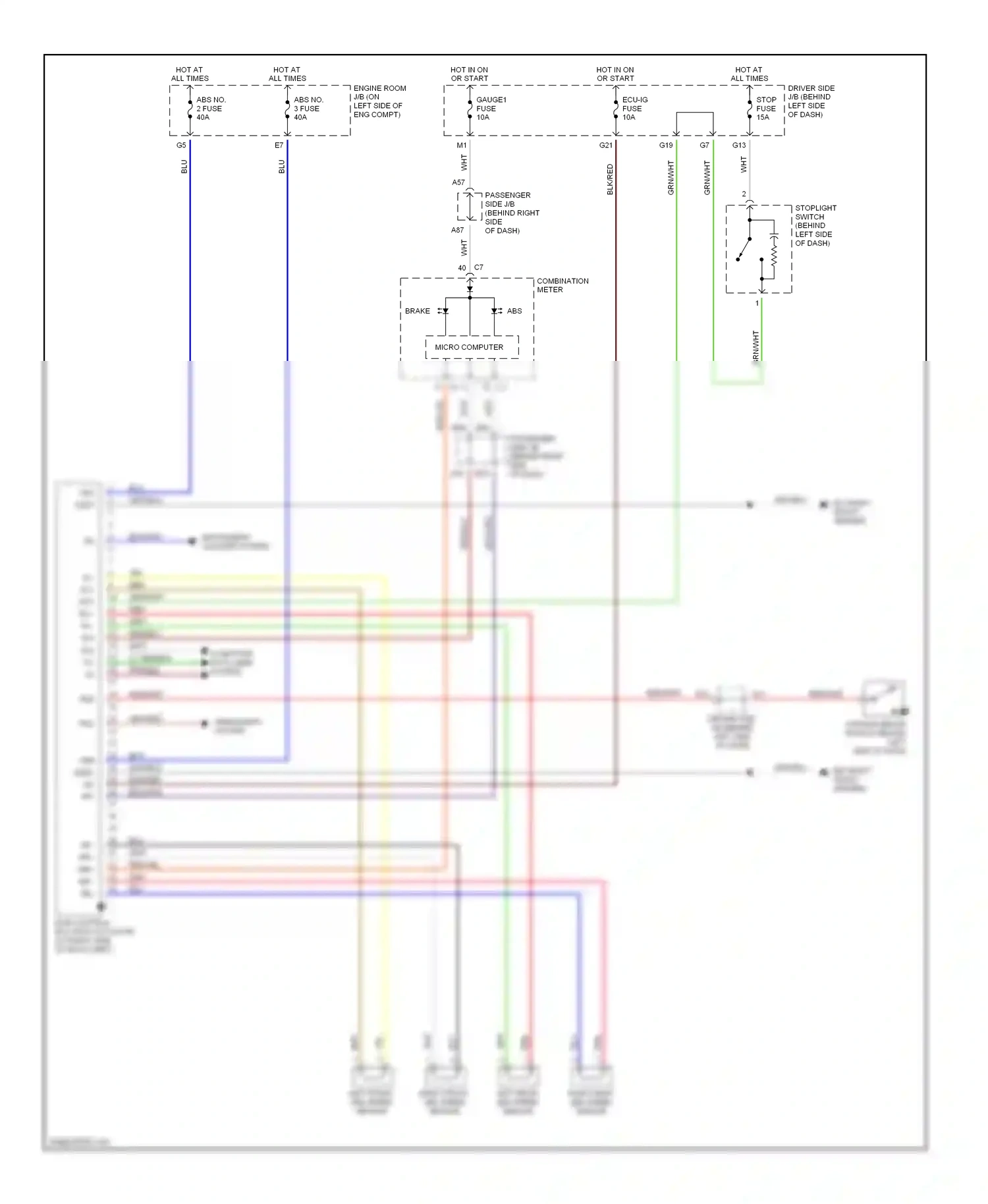 Wiring diagram red/blk for Lexus ES XV30 (2001-2003) (1 of 32)