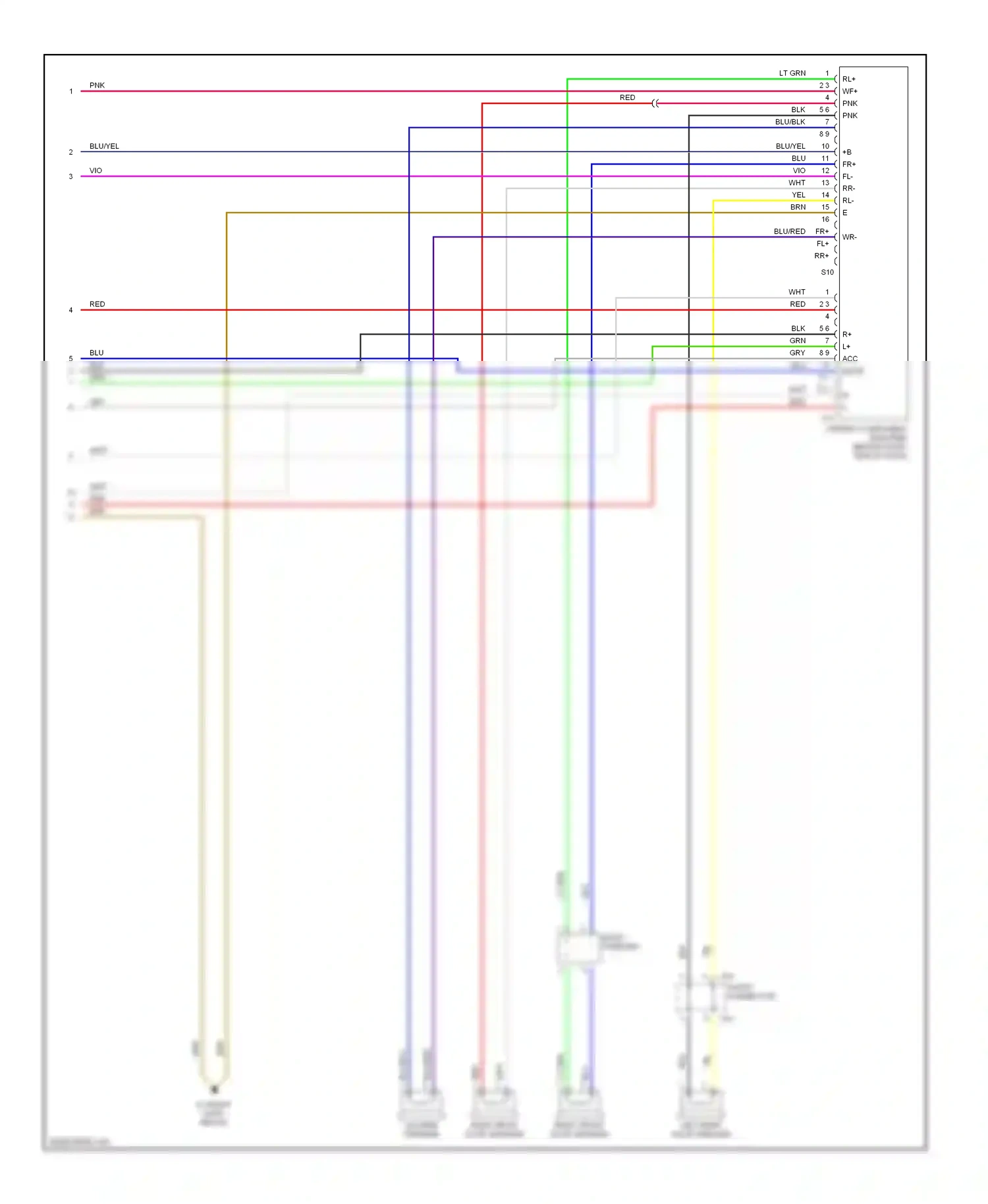 Wiring diagram short connector for Lexus ES XV30 (2001-2003) (5 of 5)