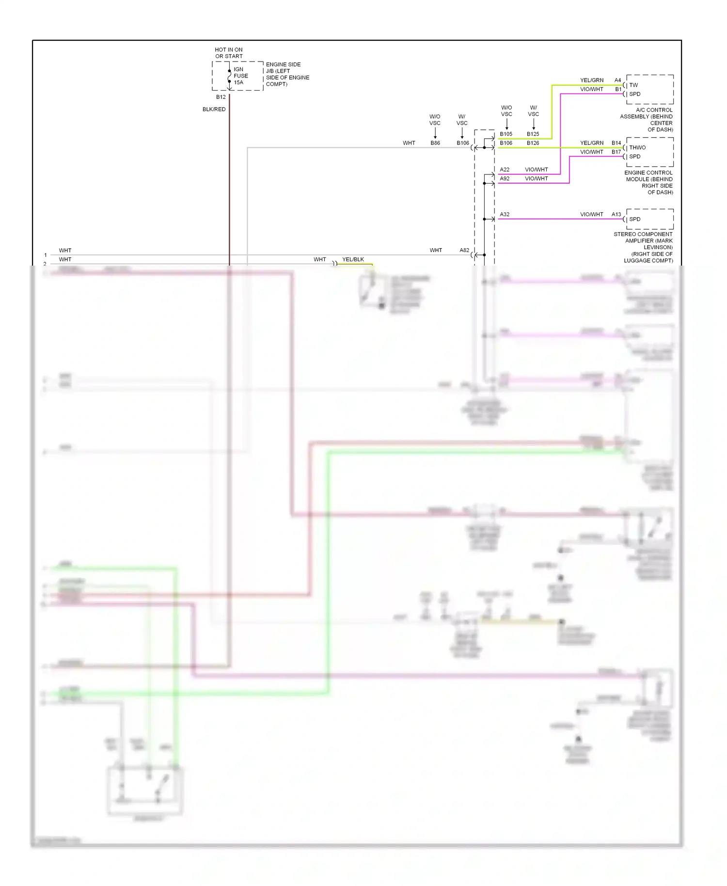 Wiring diagram thwo spd for Lexus ES XV30 (2001-2003) (1 of 1)