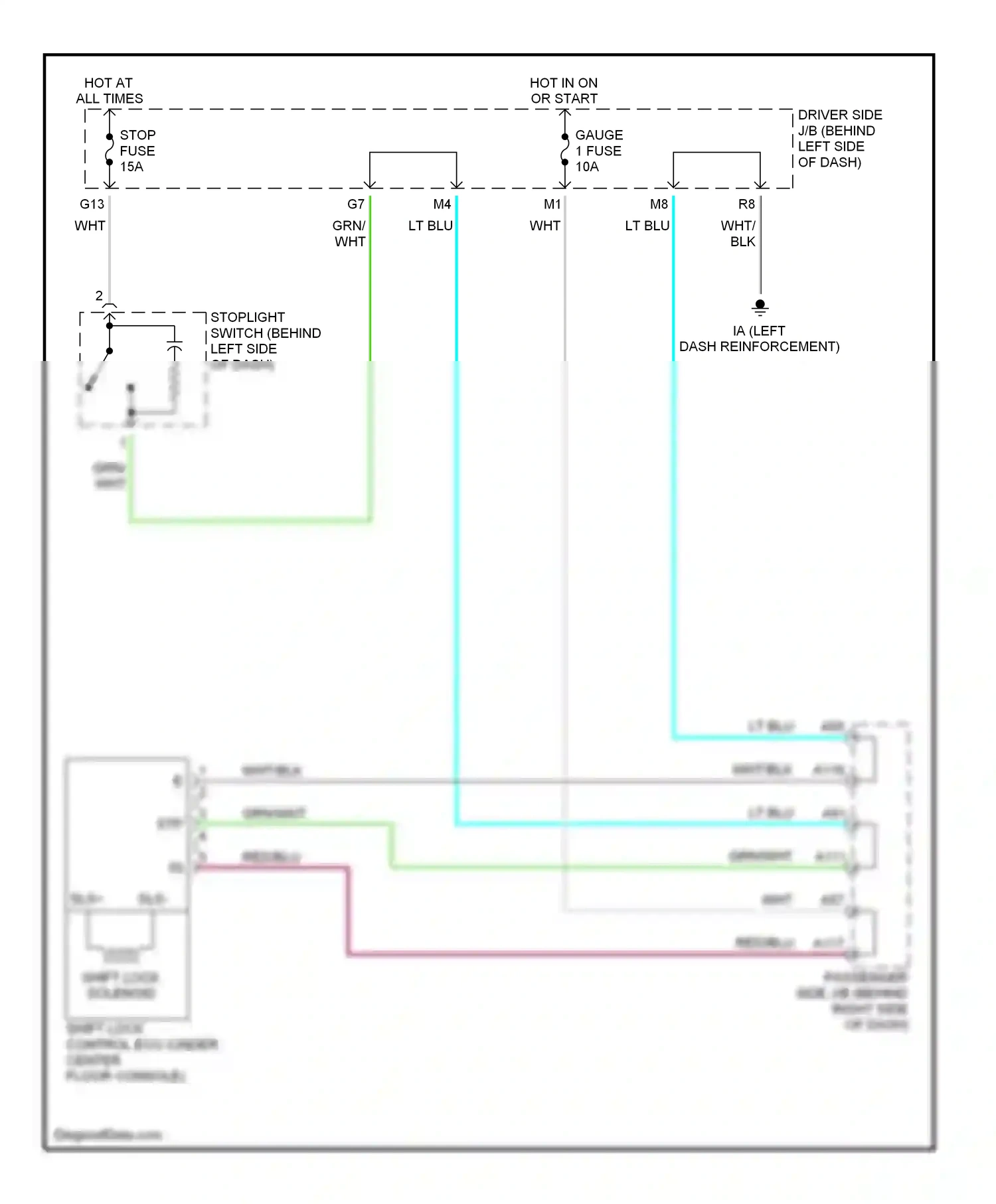 Wiring diagram wht/blk for Lexus ES XV30 (2001-2003) (54 of 59)