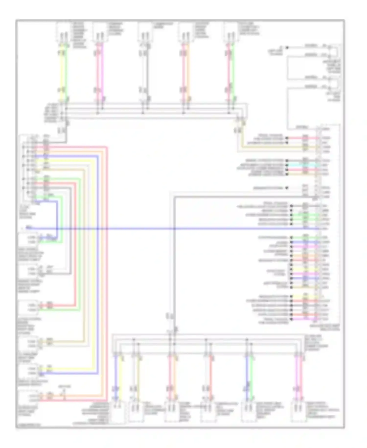 ES Lexus XV40 facelift (2009-2012): Body control modules circuit (2 of 2)