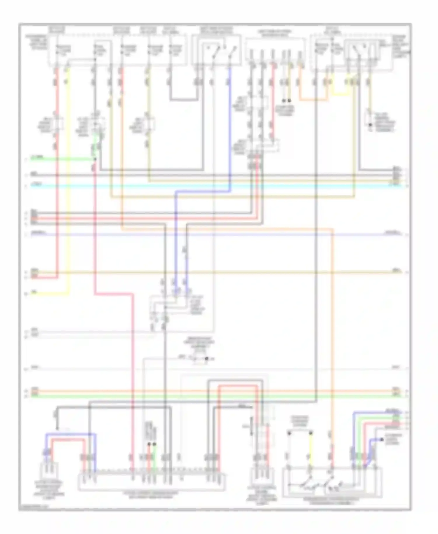 ES Lexus XV40 facelift (2009-2012): Wiring diagram engine performance 3.5l (2 of 5)