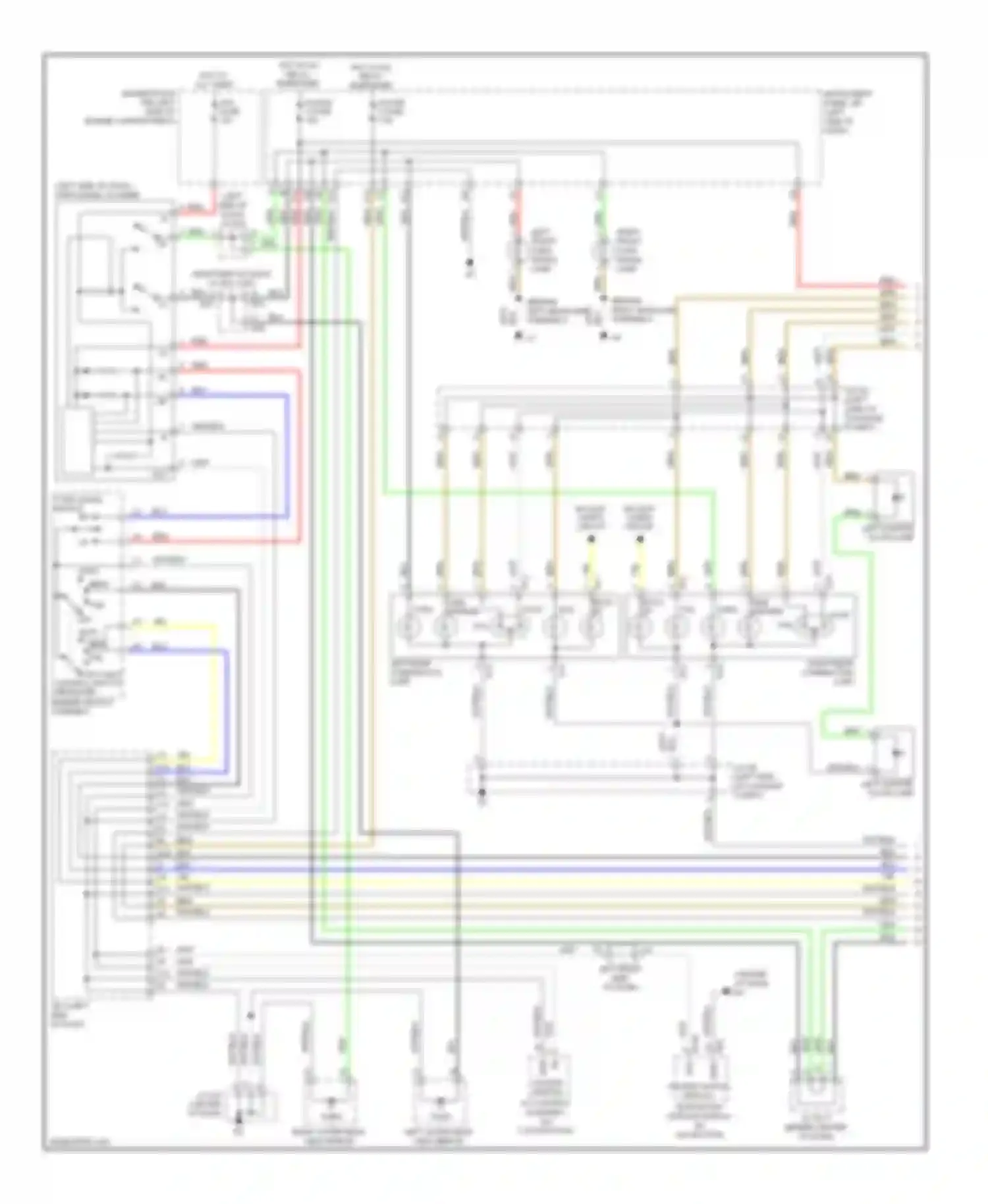 ES Lexus XV40 facelift (2009-2012): Exterior lamps circuit (1 of 2)