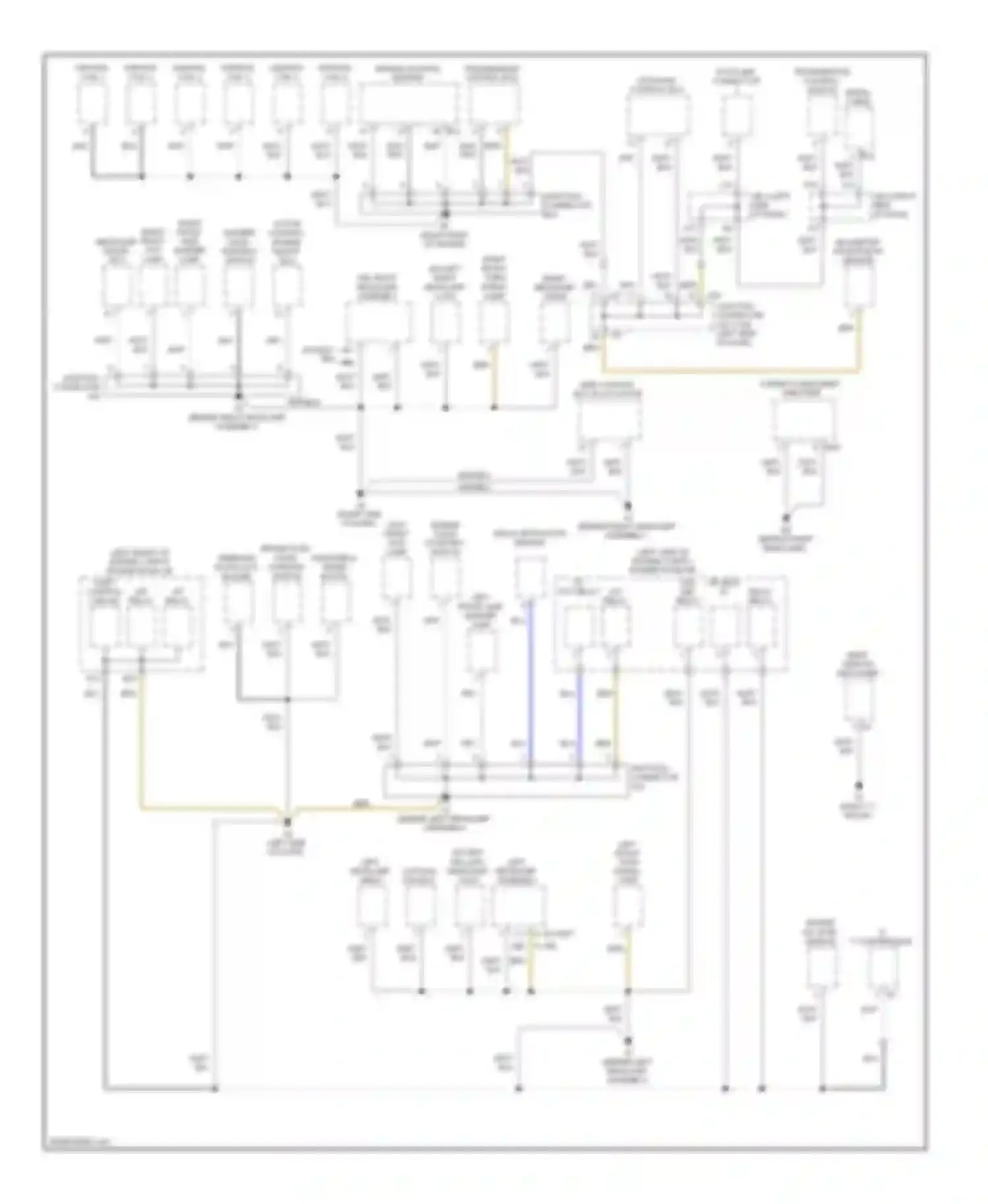 ES Lexus XV40 facelift (2009-2012): Ground distribution circuit (1 of 3)