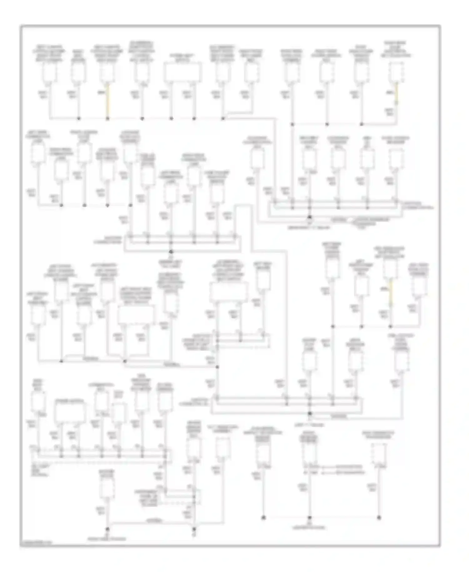 ES Lexus XV40 facelift (2009-2012): Ground distribution circuit (3 of 3)