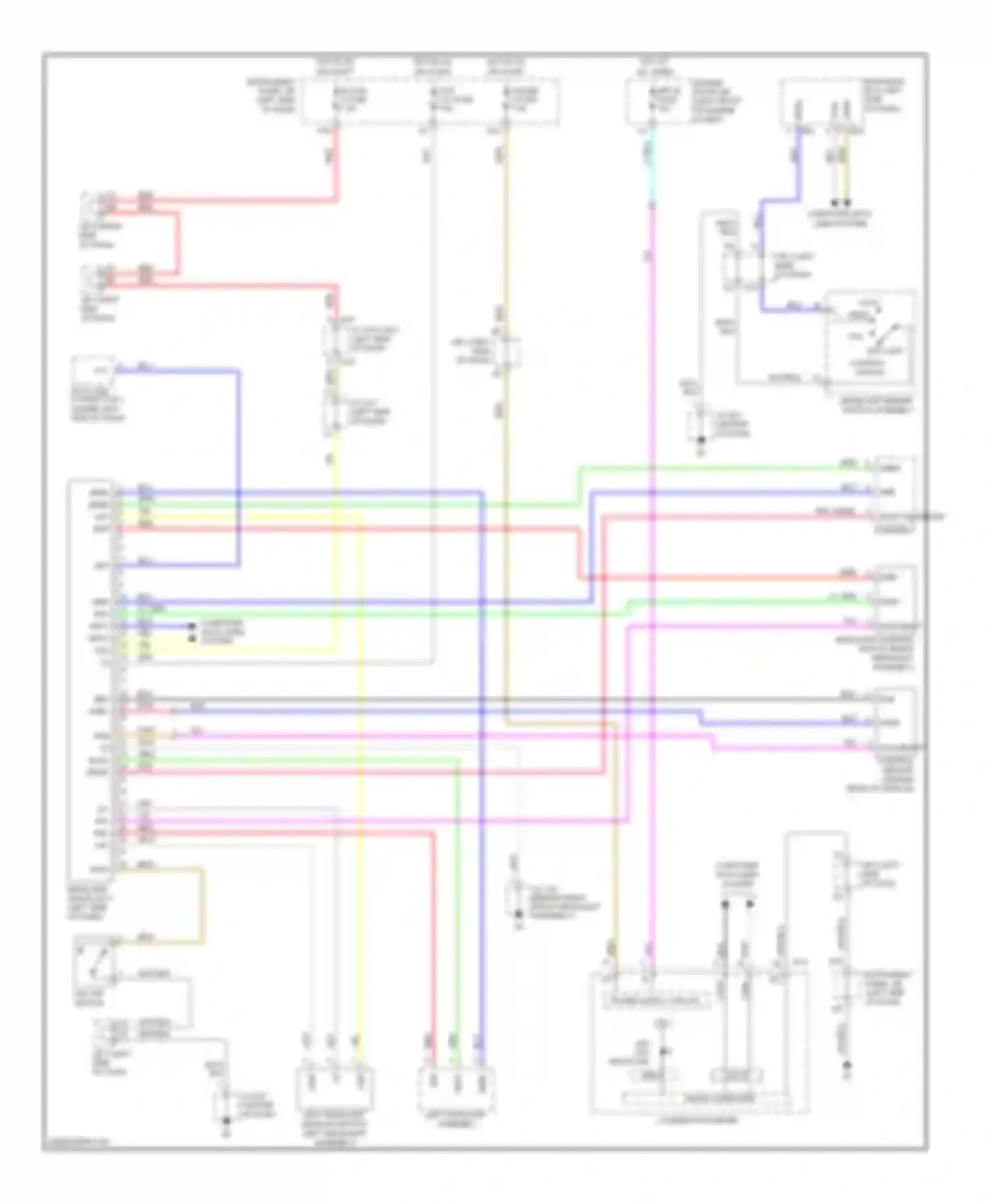 ES Lexus XV40 facelift (2009-2012): Adaptive front lighting circuit