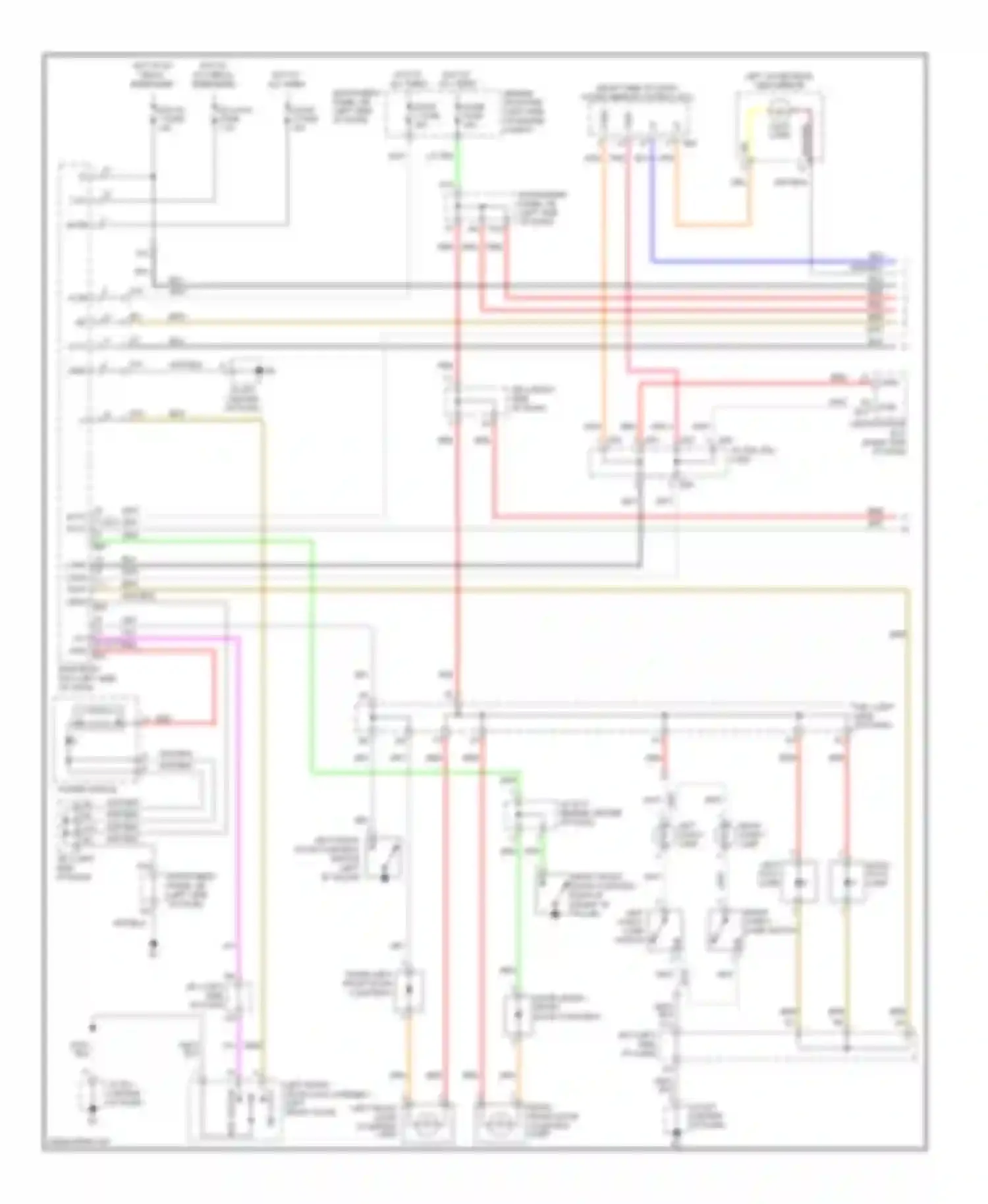 ES Lexus XV40 facelift (2009-2012): Courtesy lamps circuit (1 of 2)