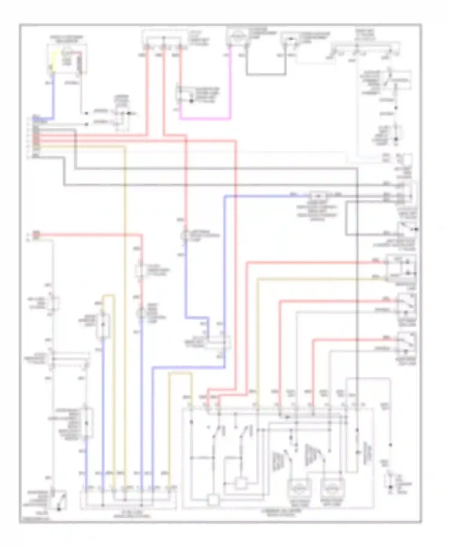 ES Lexus XV40 facelift (2009-2012): Courtesy lamps circuit (2 of 2)