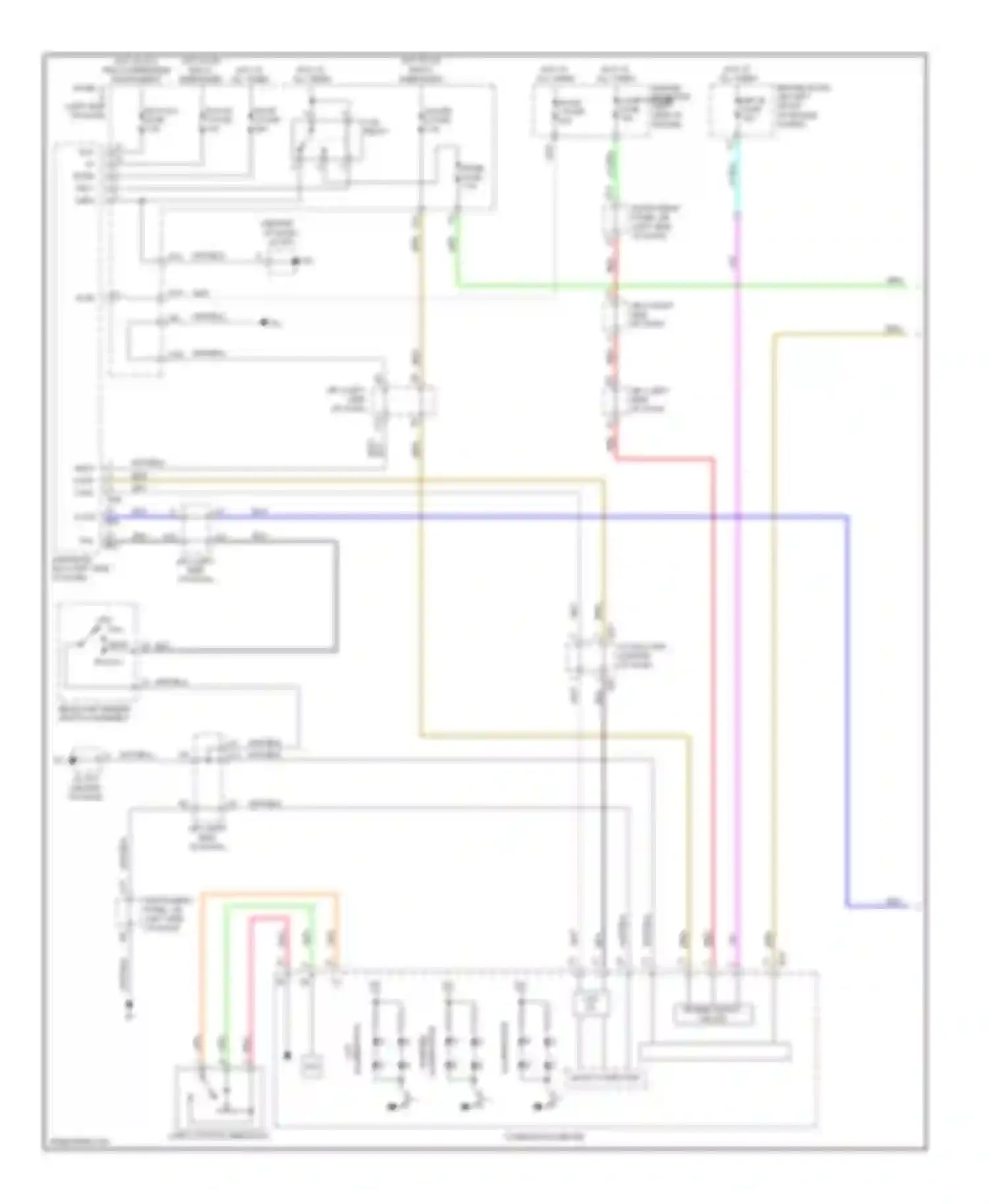 ES Lexus XV40 facelift (2009-2012): Instrument illumination circuit (1 of 2)