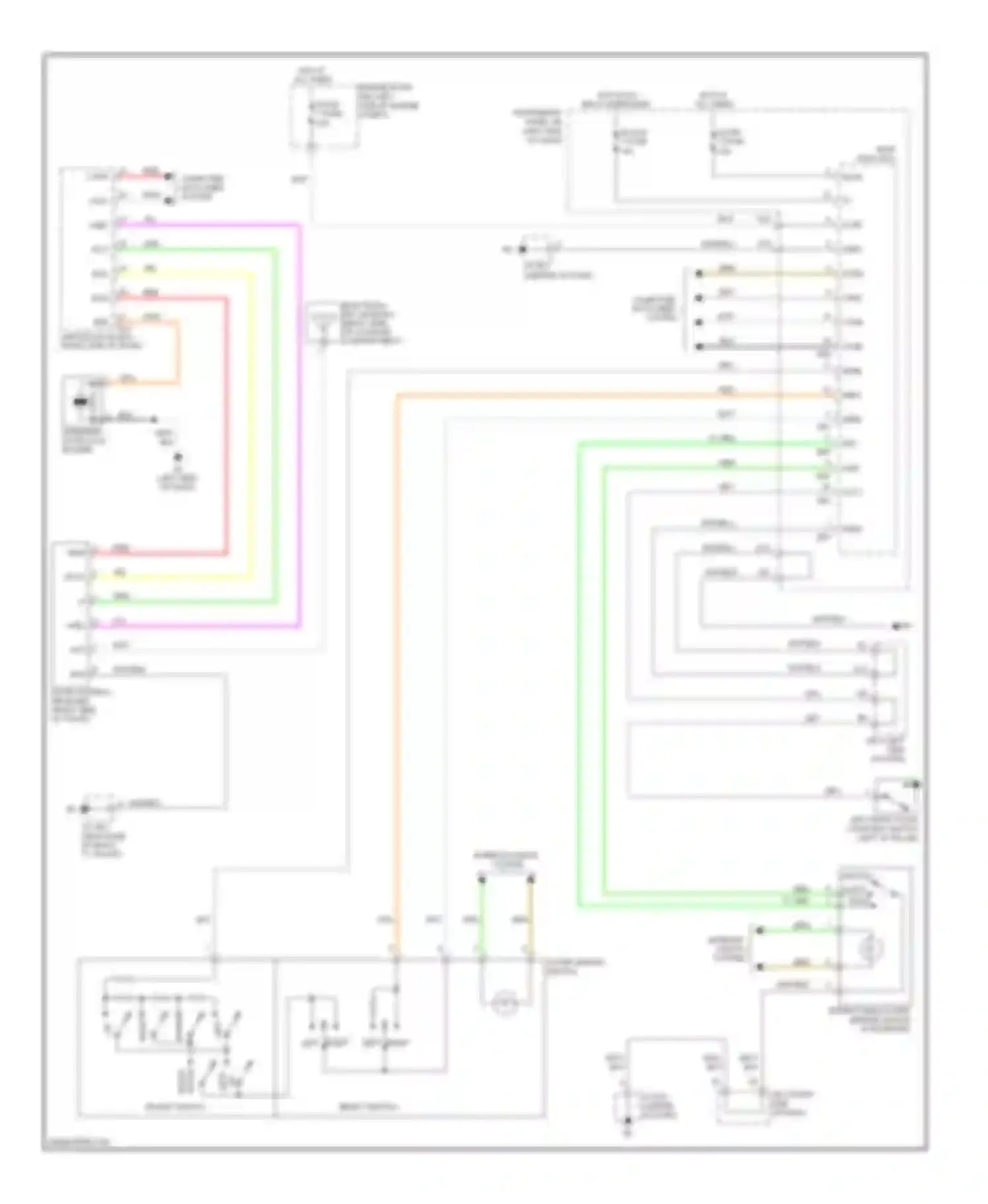 ES Lexus XV40 facelift (2009-2012): Memory mirrors circuit (2 of 2)
