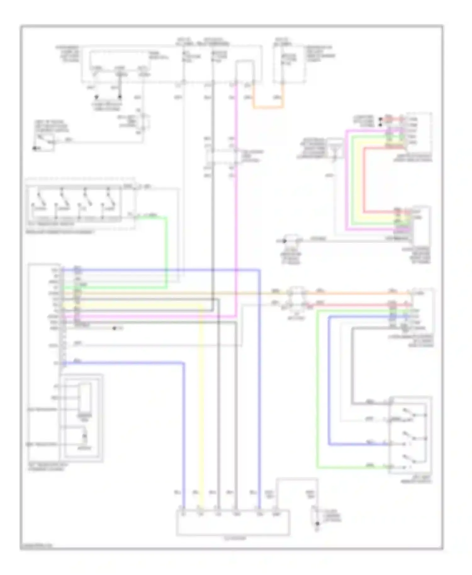 ES Lexus XV40 facelift (2009-2012): Memory power tilt & power telescopic circuit